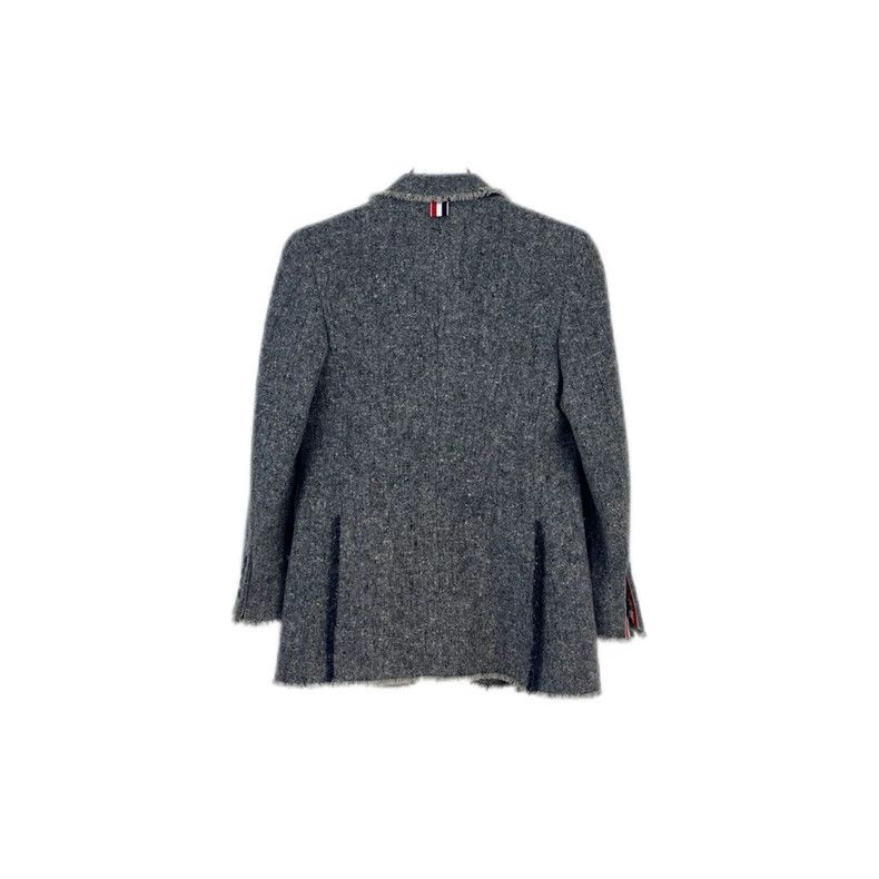 Thom Browne Thom Browne Size 38Grey classic logo tassel wool tweed suit Size XS / US 0-2 / IT 36-38 - 2 Thumbnail