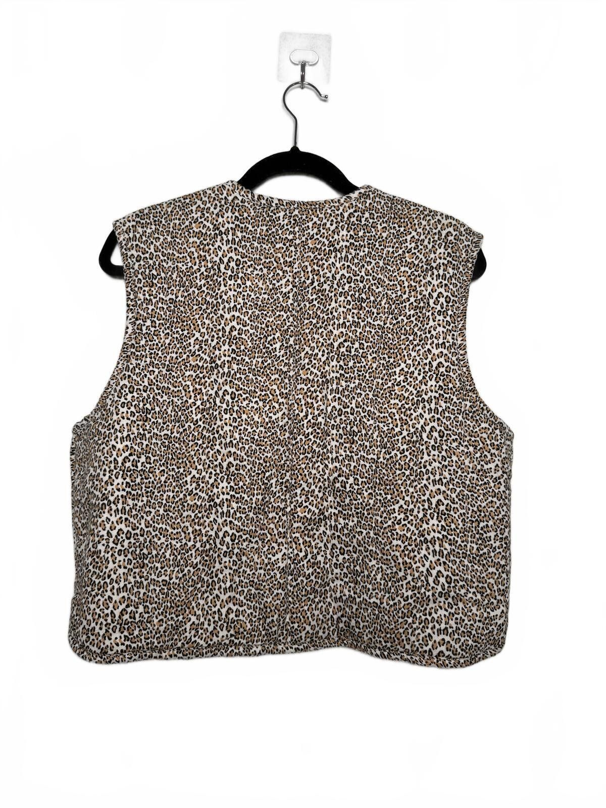 The Unbranded Brand Reversible Leopard Print and Rust Orange Box crop Vest Size M / US 6-8 / IT 42-44 - 4 Thumbnail