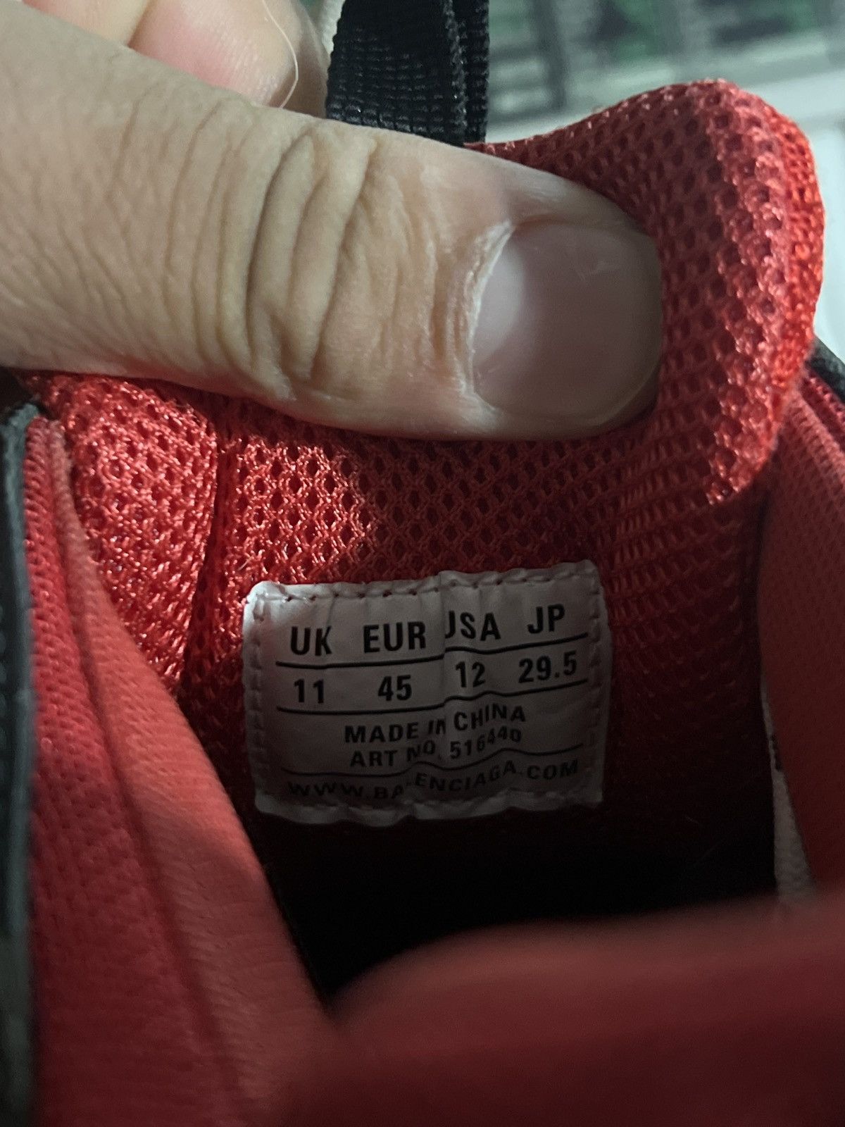 Balenciaga Balenciaga Triple S Black/Red – Size 45 (US 12) Size US 12 / EU 45 - 8 Thumbnail