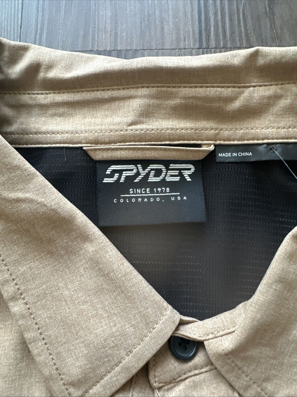 Spyder Spyder Men’s Canyon Long Sleeve Shirt XL Tan Outdoor Size US XL / EU 56 / 4 - 2 Thumbnail