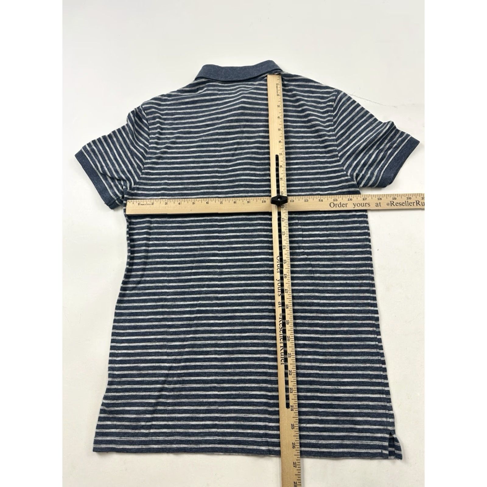 Michael Kors Michael Kors Shirt Mens Small Blue Striped Short Sleeve Polo Casual Size US S / EU 44-46 / 1 - 4 Thumbnail