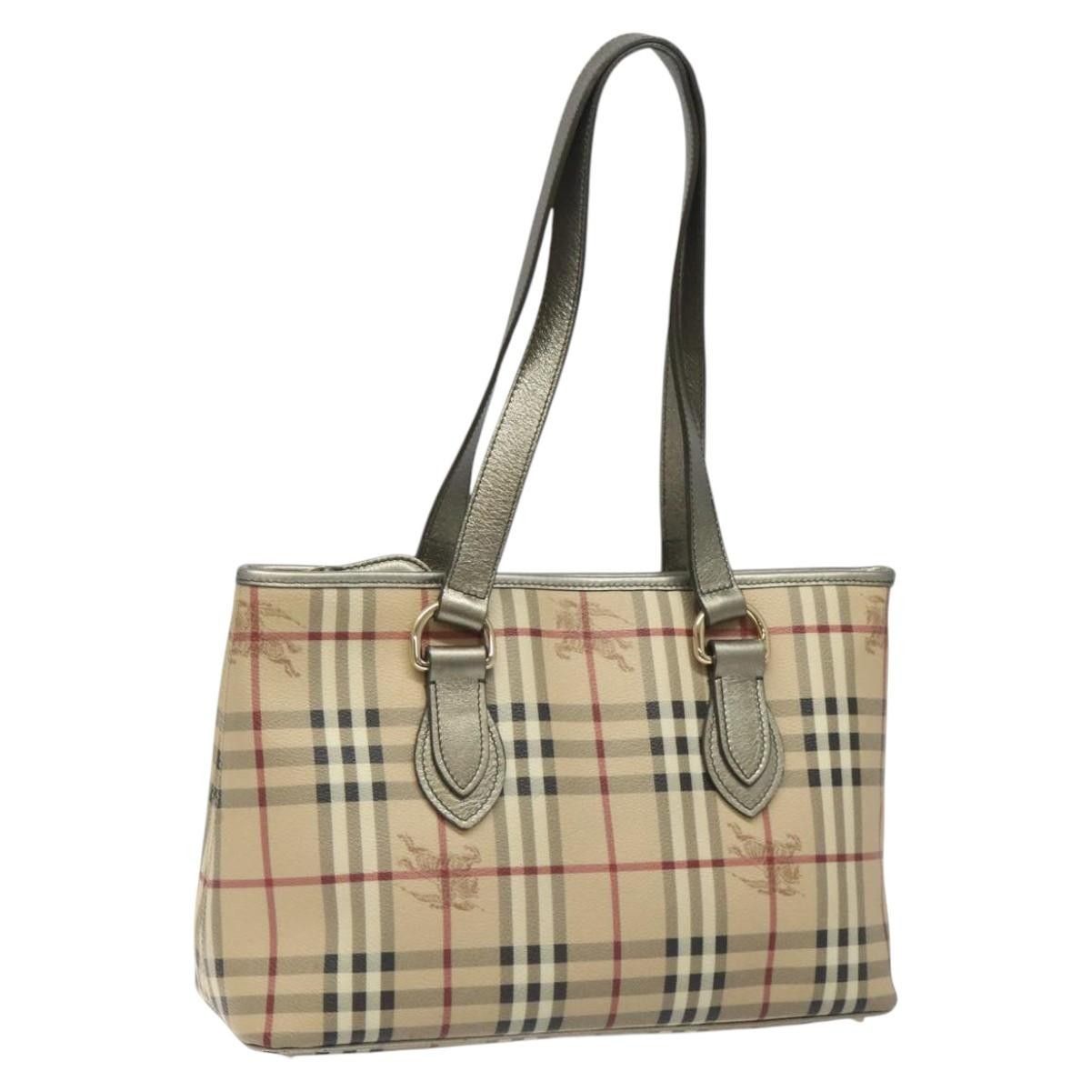 Burberry Burberry Regent Tote Haymarket Coated Canvas Size ONE SIZE - 1 Thumbnail
