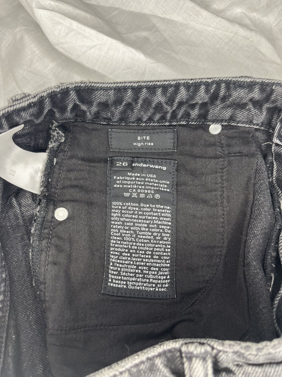 Alexander Wang ⦁ Alexander Wang BITE High Rise Denim Shorts Size 26" / US 2 / IT 38 - 5 Thumbnail