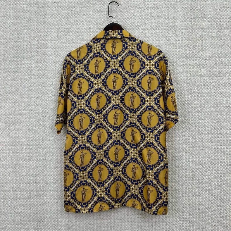 Gucci Gucci Blue and yellow color-matched silk shirt Size US S / EU 44-46 / 1 - 2 Thumbnail