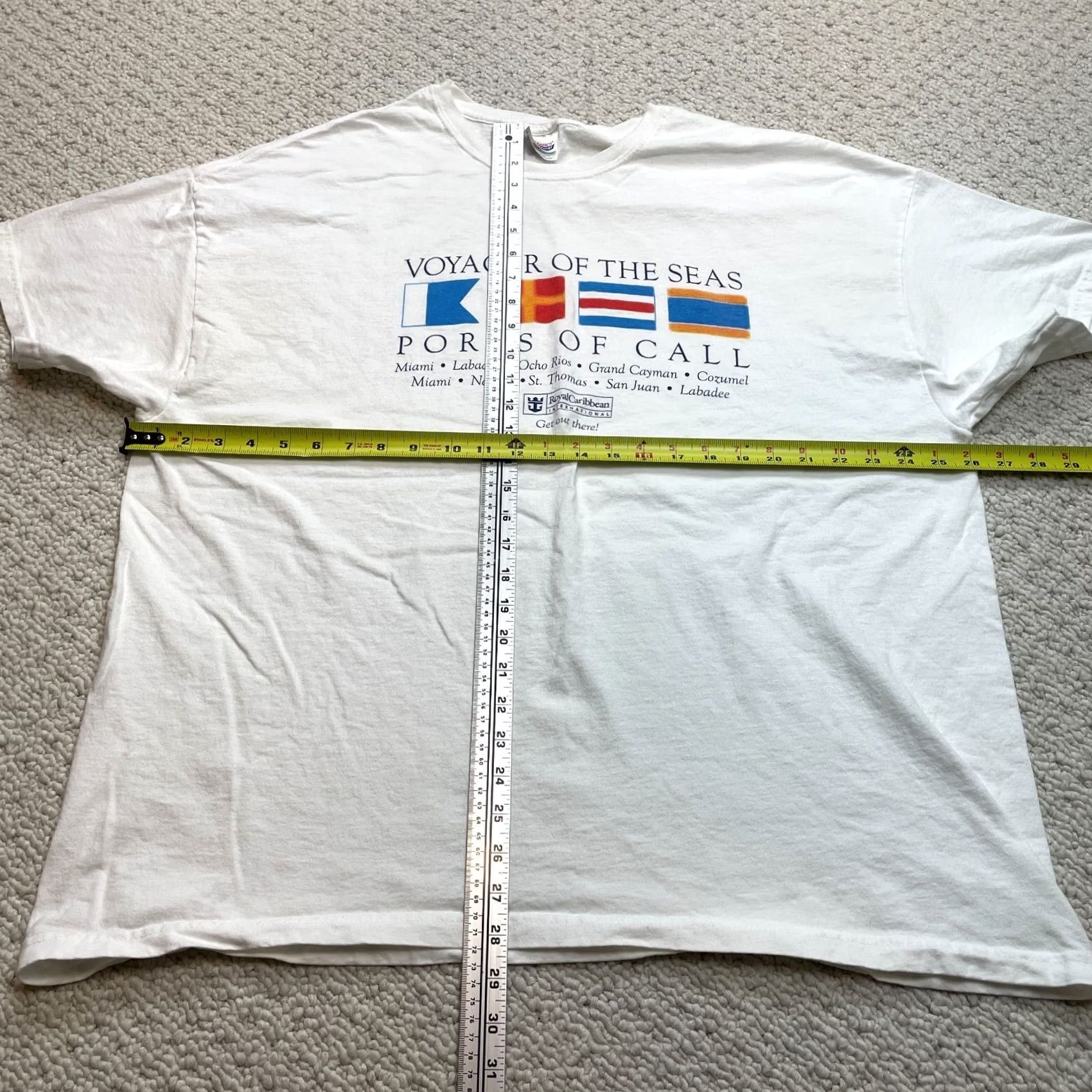 Hanes Hanes Heavyweight Shirt Adult 2XL White Crew Neck Short Sleeve Size US XXL / EU 58 / 5 - 5 Thumbnail