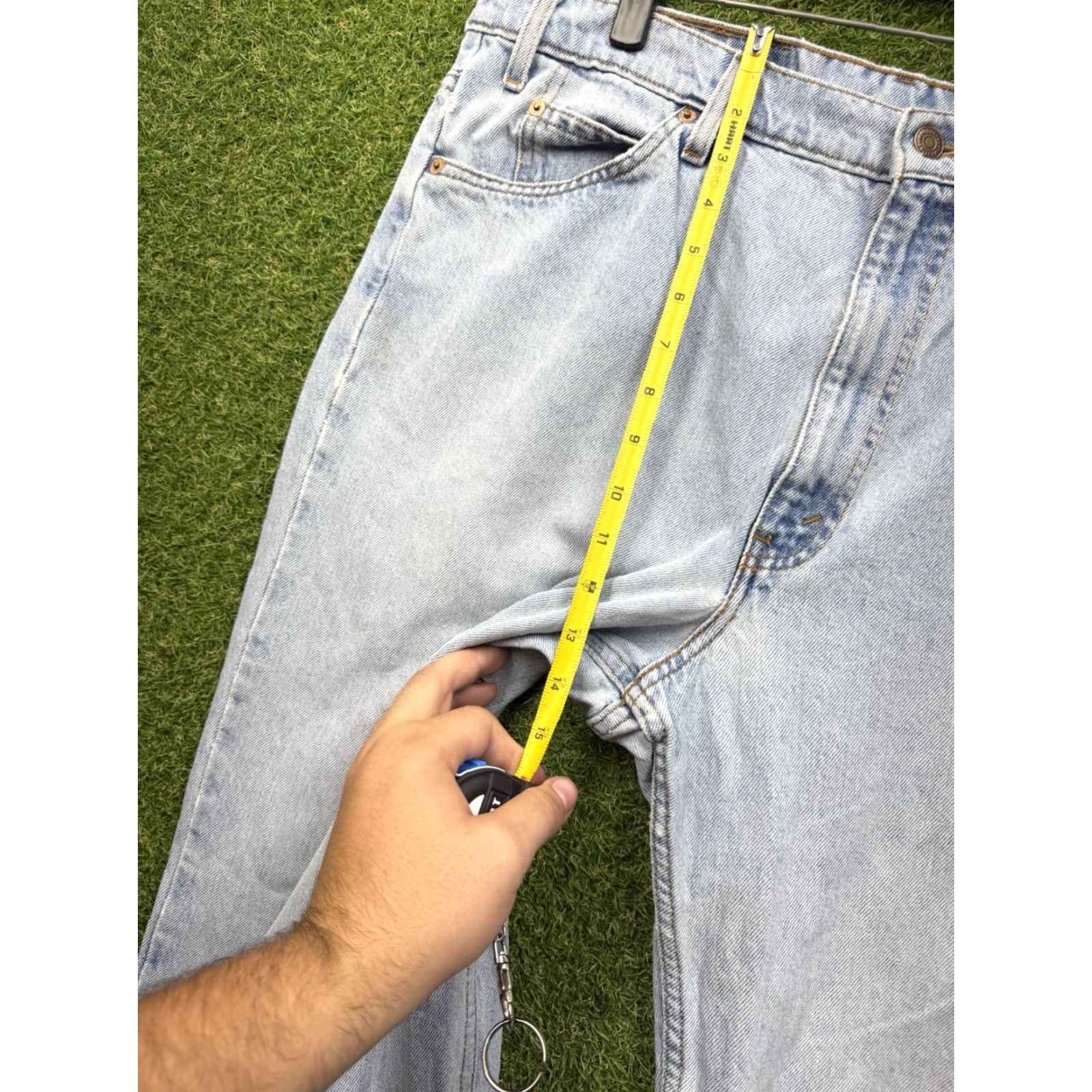 Levi's VINTAGE Levi's 550 Jeans Men Jean Tapered 40 Adult Medium (36x30) Blue USA Made 90s Orange Tab Mens Size US 40 / EU 56 - 5 Thumbnail