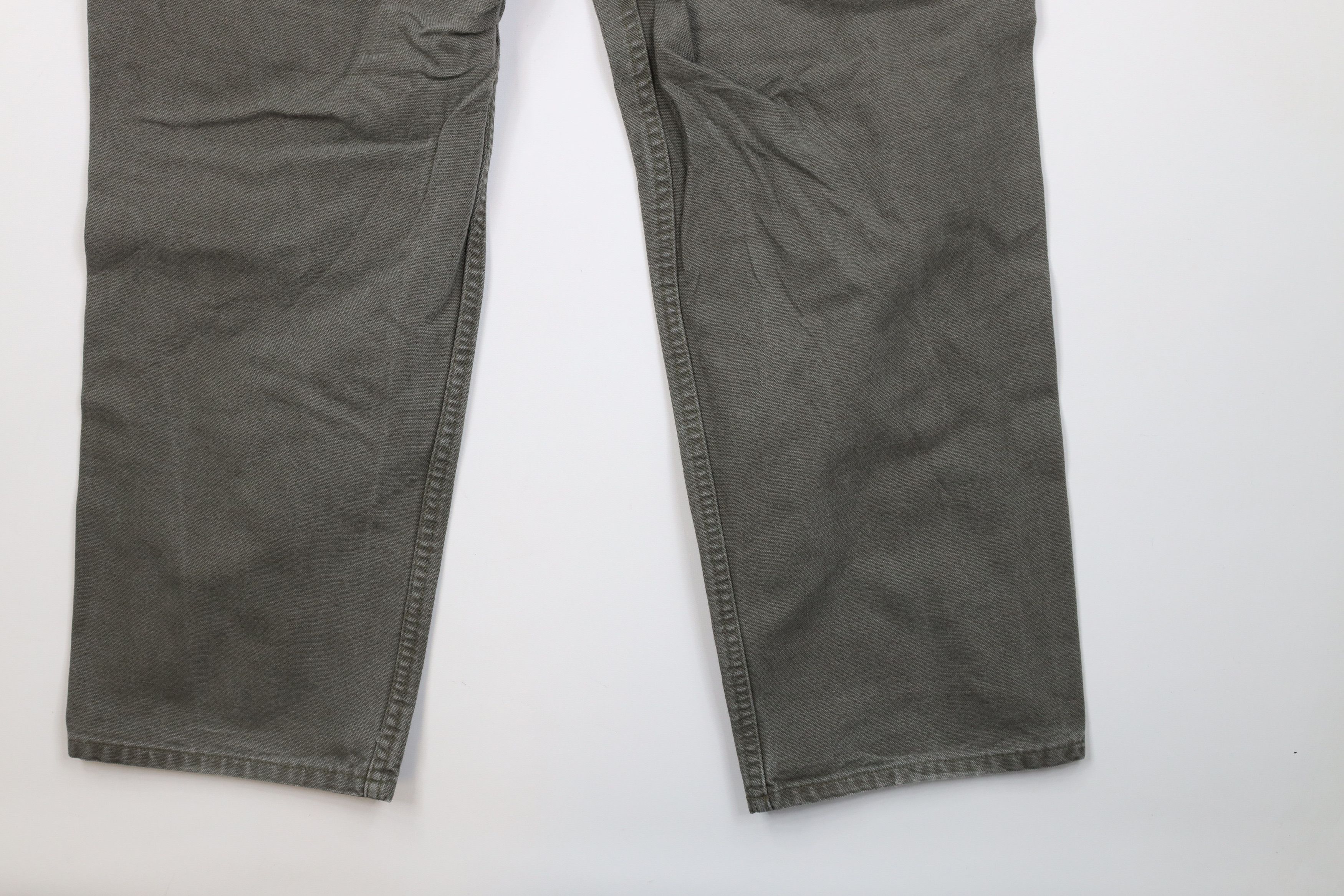 Carhartt Vintage Y2K Carhartt Wide Leg Dungaree Pants Moss Green Size US 34 / EU 50 - 14 Thumbnail