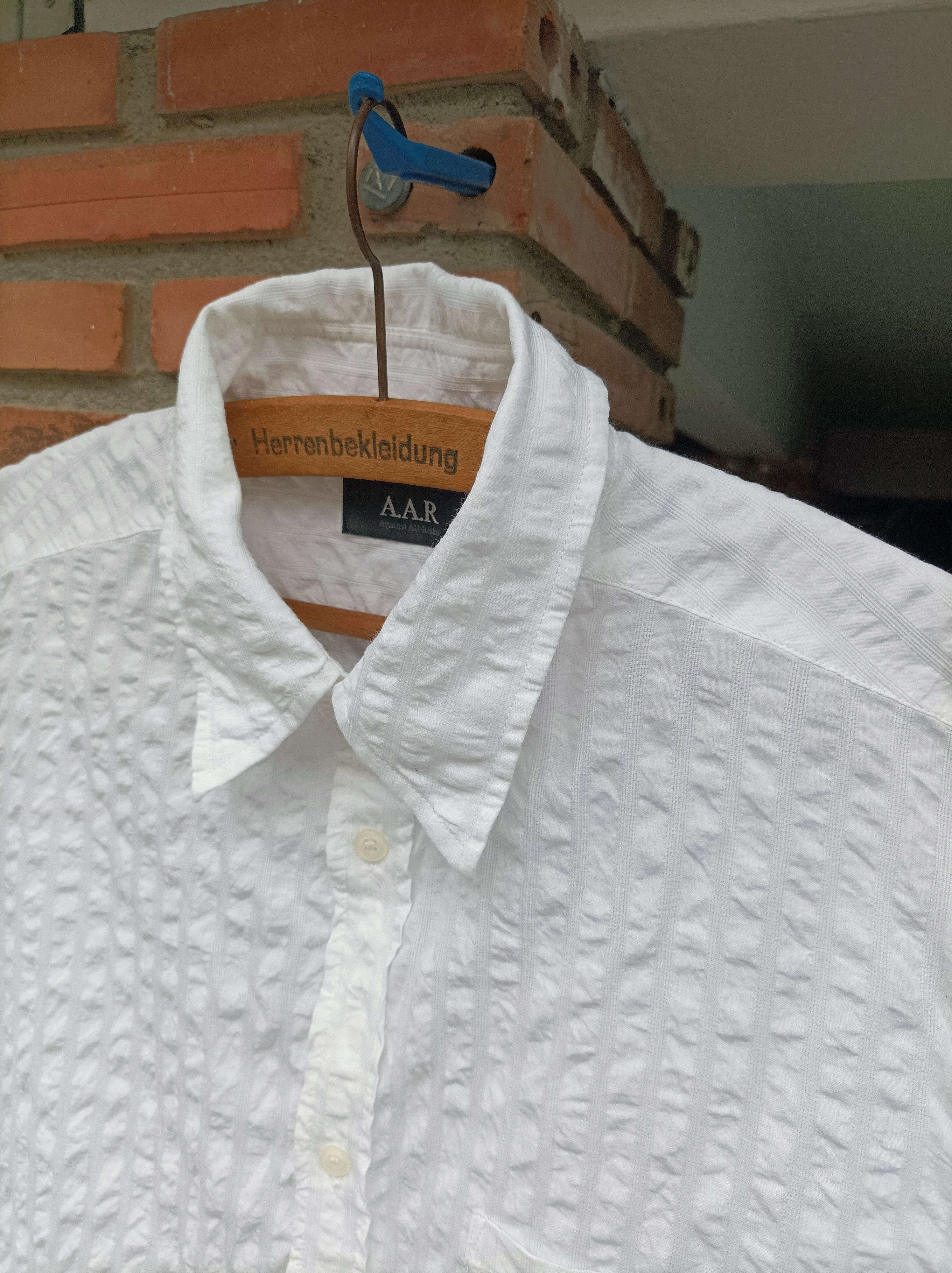 Yohji Yamamoto (S336) A.A.R. Yohji Yamamoto White Short Sleeve Pocket Shirt Size US M / EU 48-50 / 2 - 5 Thumbnail
