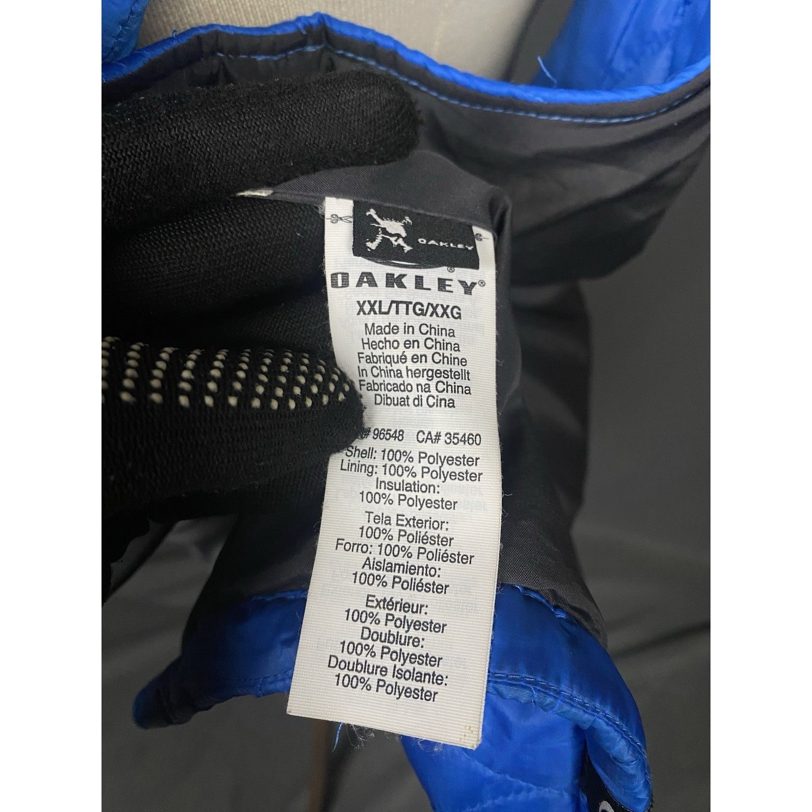 Oakley MINT! Oakley Men's Blue Puffer Quilted Vest Gilet Sleeveless Size US XXL / EU 58 / 5 - 11 Thumbnail