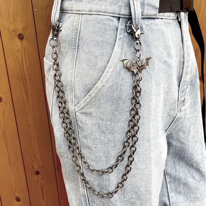 Jewelry Punk Style Bat Pants Chain Size ONE SIZE - 1 Thumbnail
