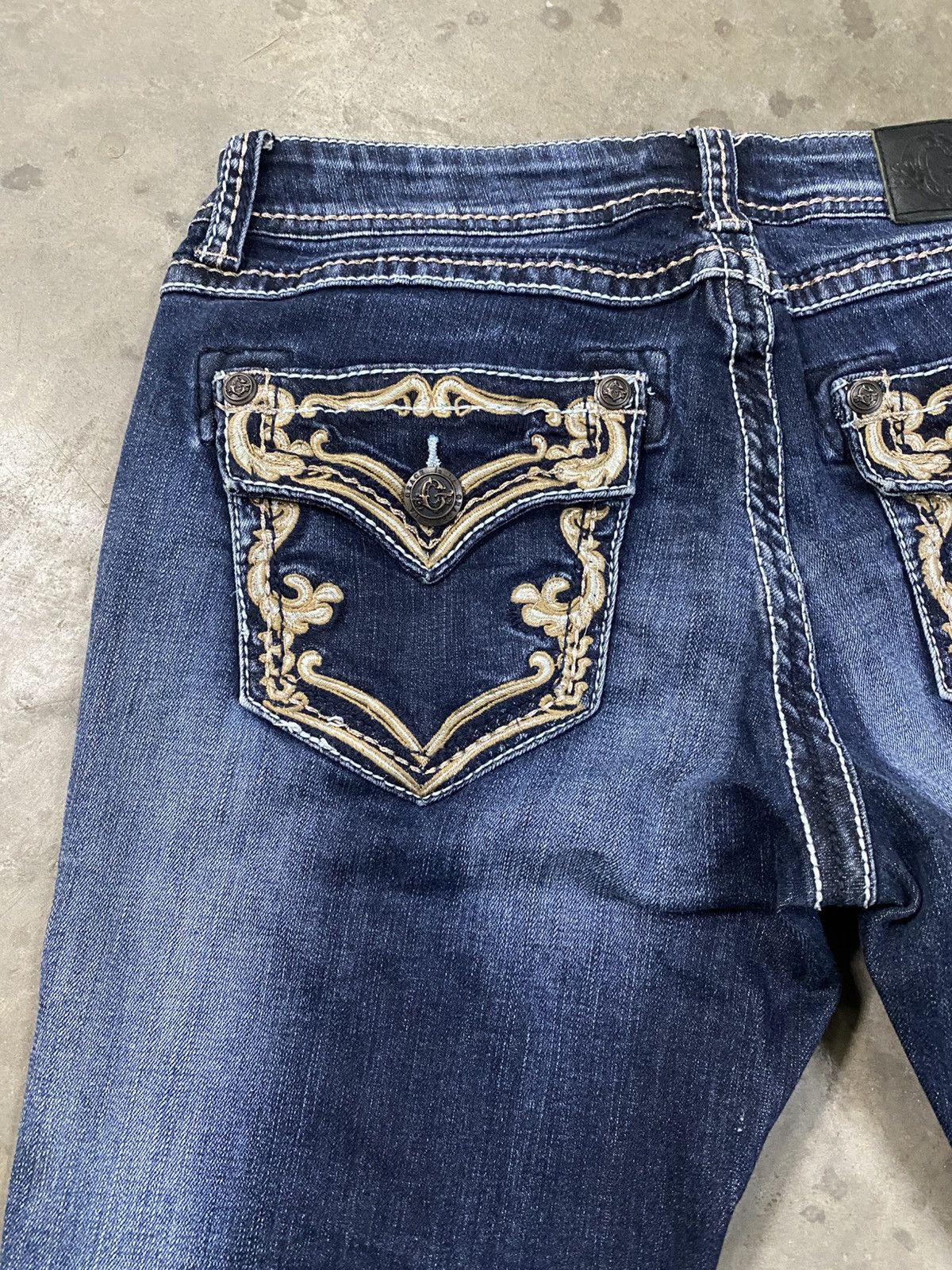 If Six Was Nine Flare Jeans Grace in LA Made in USA @320 Size US 28 / EU 44 - 3 Thumbnail