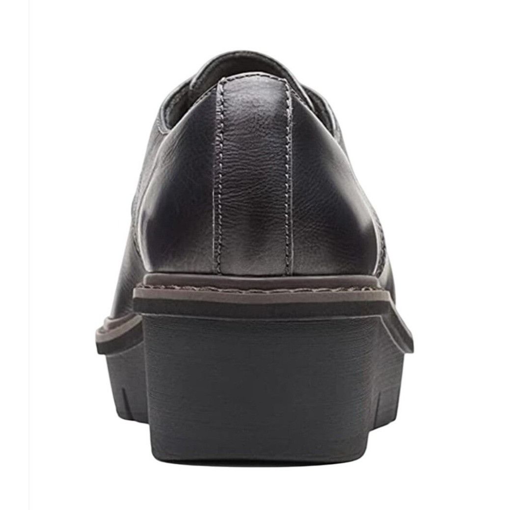 Clarks CLARKS / Airabell / Womens / Tye Oxford / Gunmetal / Leather Size US 12 / IT 42 - 5 Thumbnail