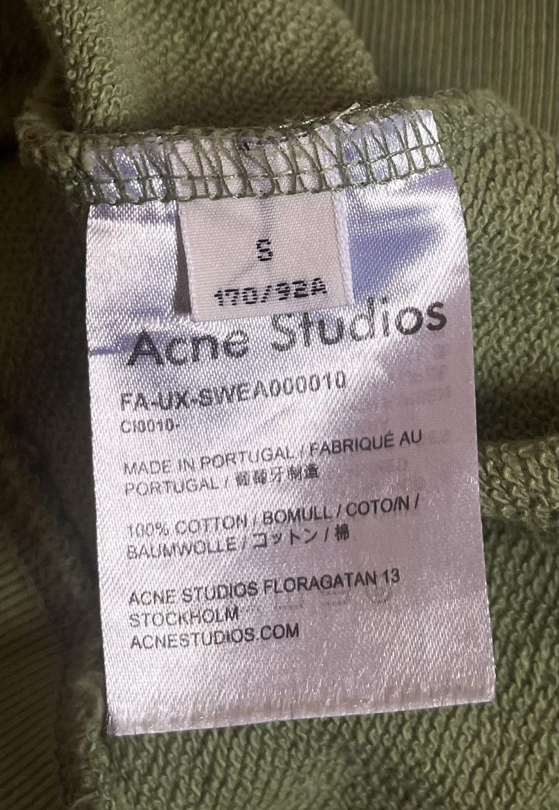 Acne Studios Acne studios face matcha green oversized sweatshirt Size US XL / EU 56 / 4 - 6 Thumbnail