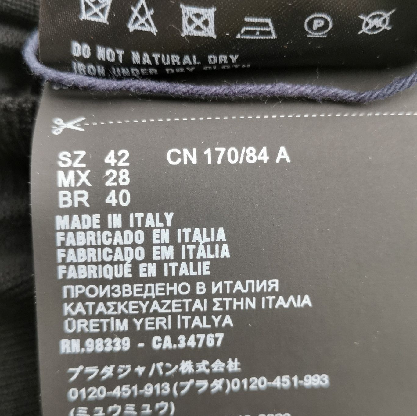 Prada Prada Black Wool Blend V. Size L / US 10 / IT 46 - 7 Thumbnail