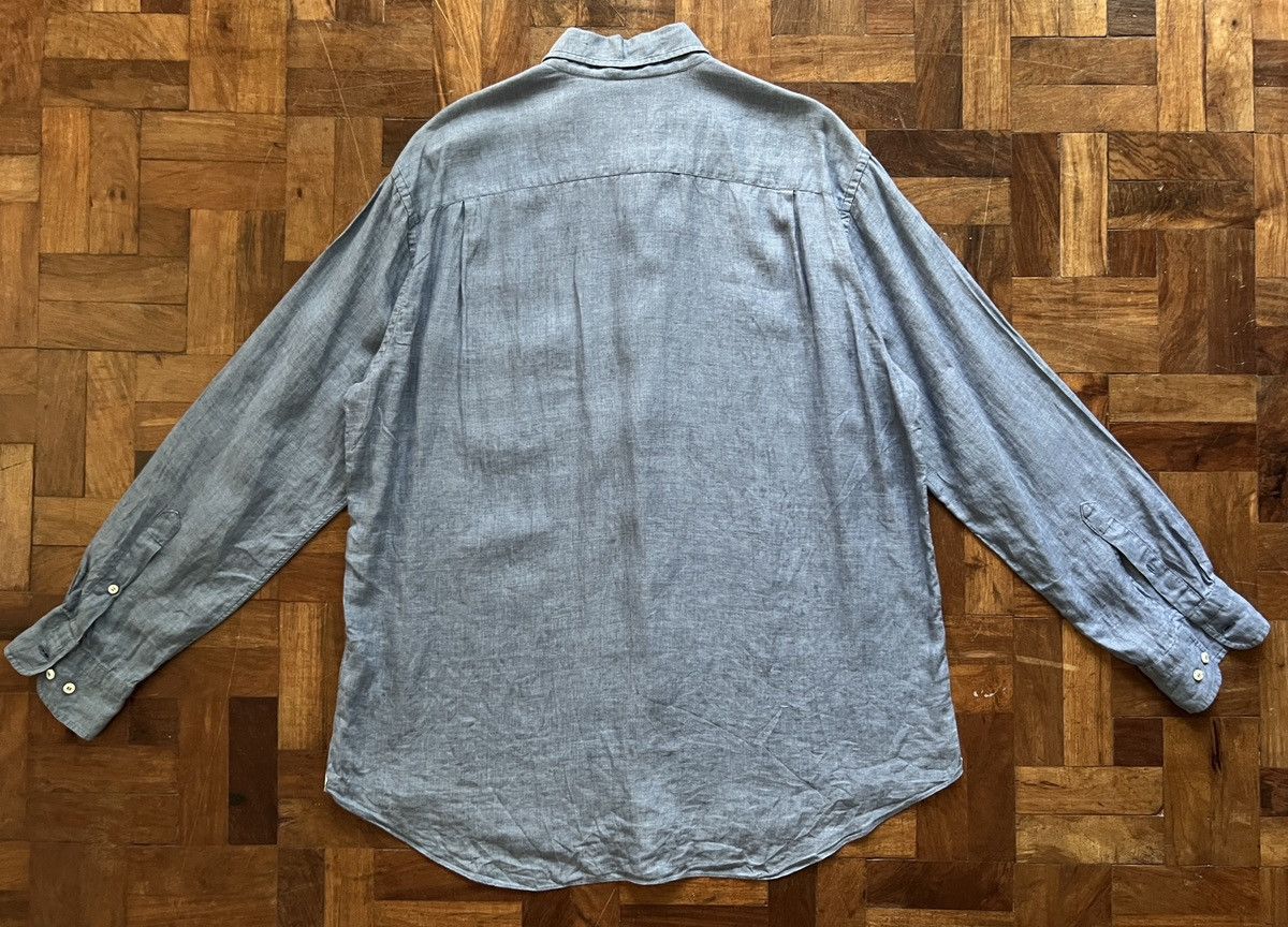 Loro Piana Loro Piana linen chambray shirt Size US XXL / EU 58 / 5 - 11 Thumbnail