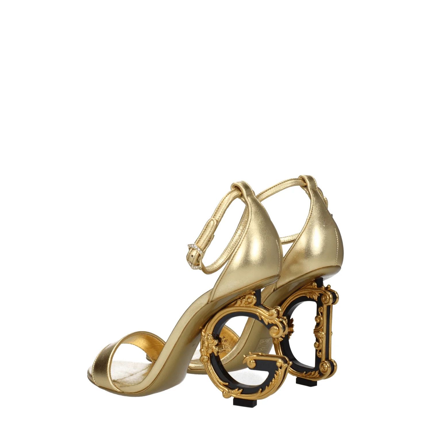 Dolce & Gabbana ob1o1e1124 Leather Sandals in Gold Size US 6 / IT 36 - 4 Thumbnail