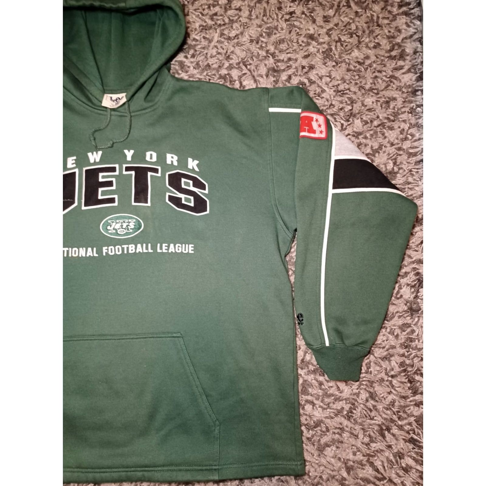 Vintage VINTAGE New York Jets Lee Sport Hoodie Sweatshirt Green Embroidered L 90s Y2K Mens Size US L / EU 52-54 / 3 - 2 Thumbnail
