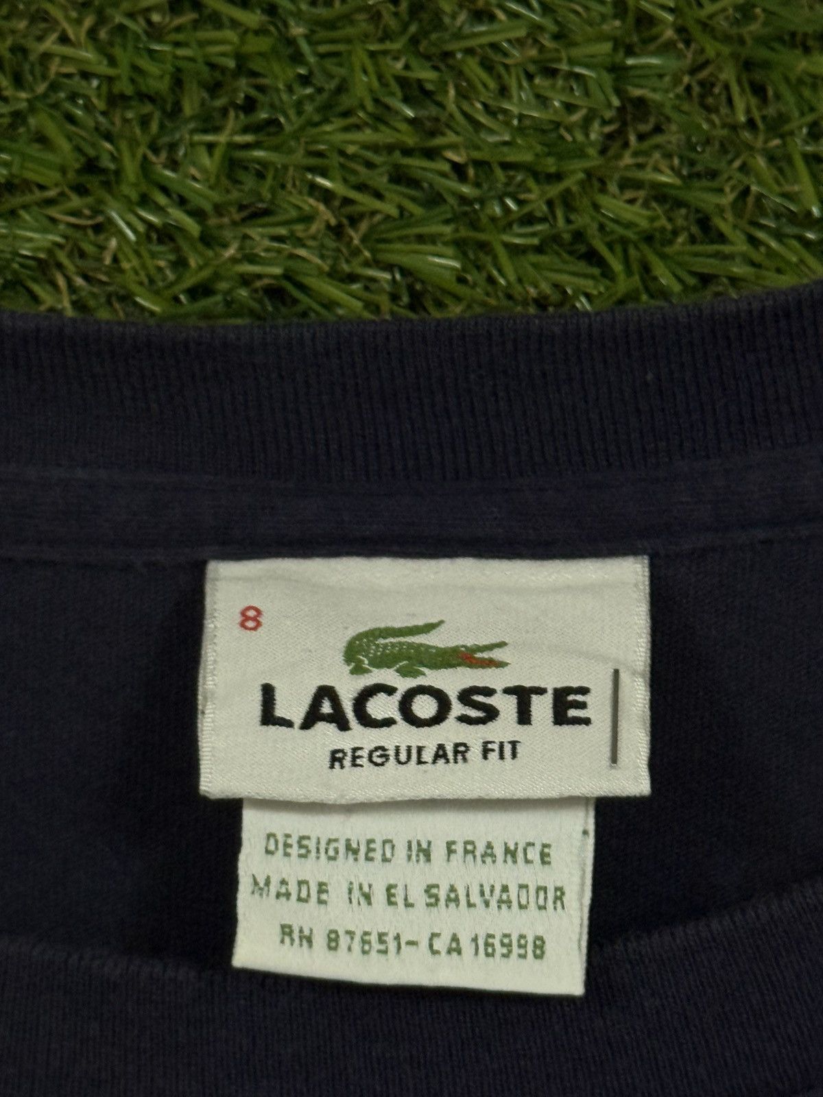 Lacoste Lacoste Aligator Logo Tee Navy Size 8 / 3XL XXXL Size US XXL / EU 58 / 5 - 3 Thumbnail