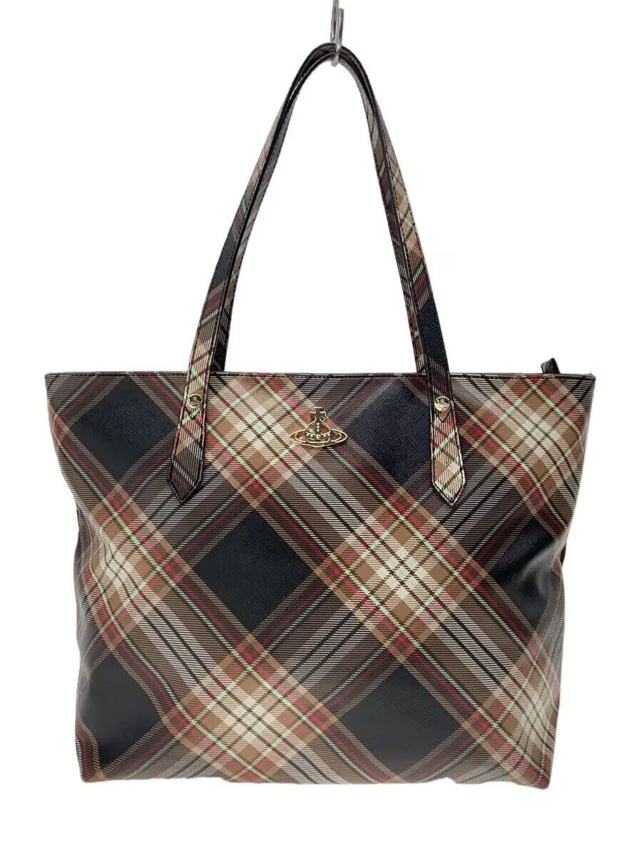 Vivienne Westwood Plaid Orb Tote Bag Size ONE SIZE - 1 Thumbnail