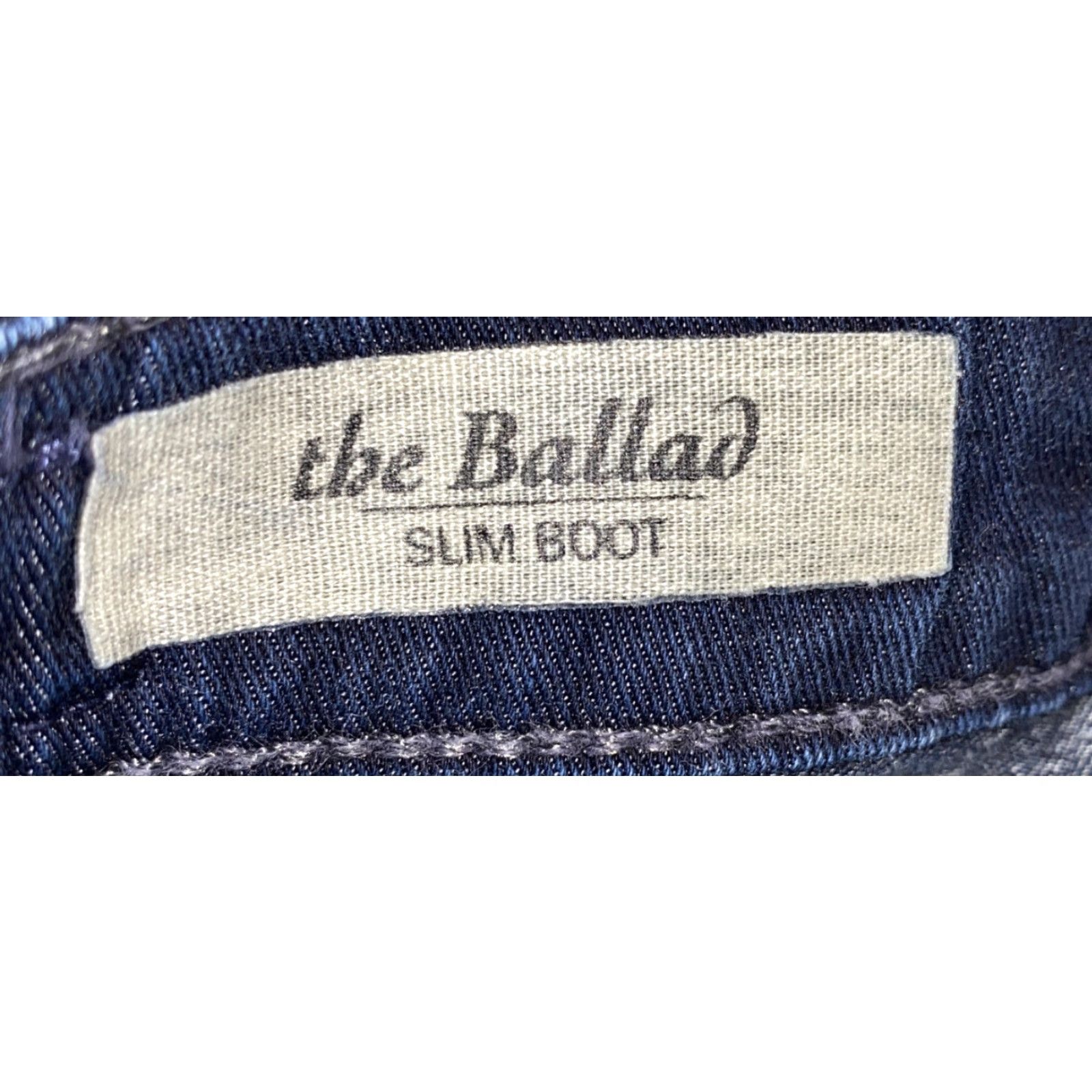 Vintage AG Adriano Goldschmied THE BALLAD Slim Boot Jeans Womens Size 24R 31 Blue Size 42" / US 20 - 6 Thumbnail