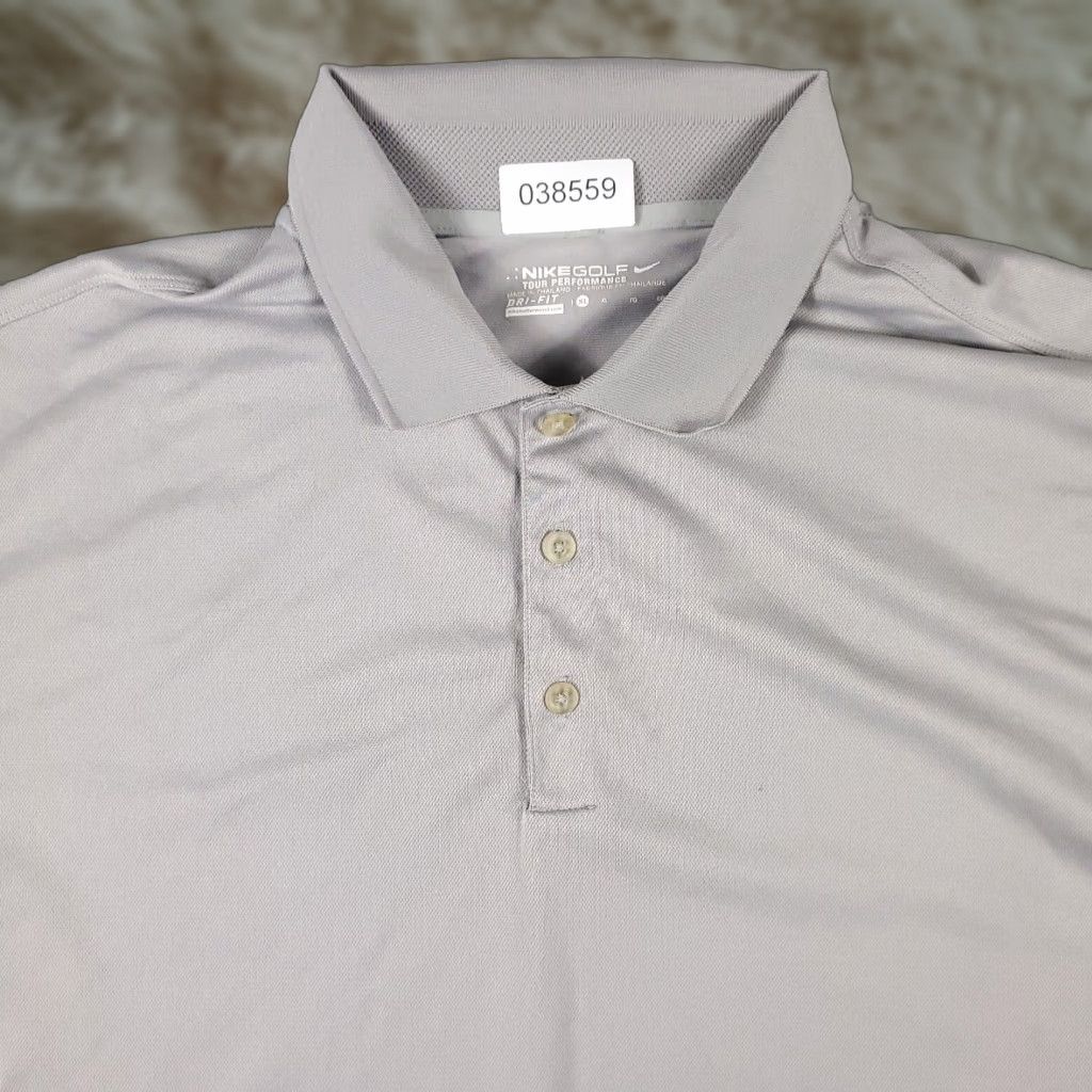 Nike Nike Polo Shirt Mens XL Gray Golf Swoosh Casual Short Sleeve Adult Size US XL / EU 56 / 4 - 1 Thumbnail