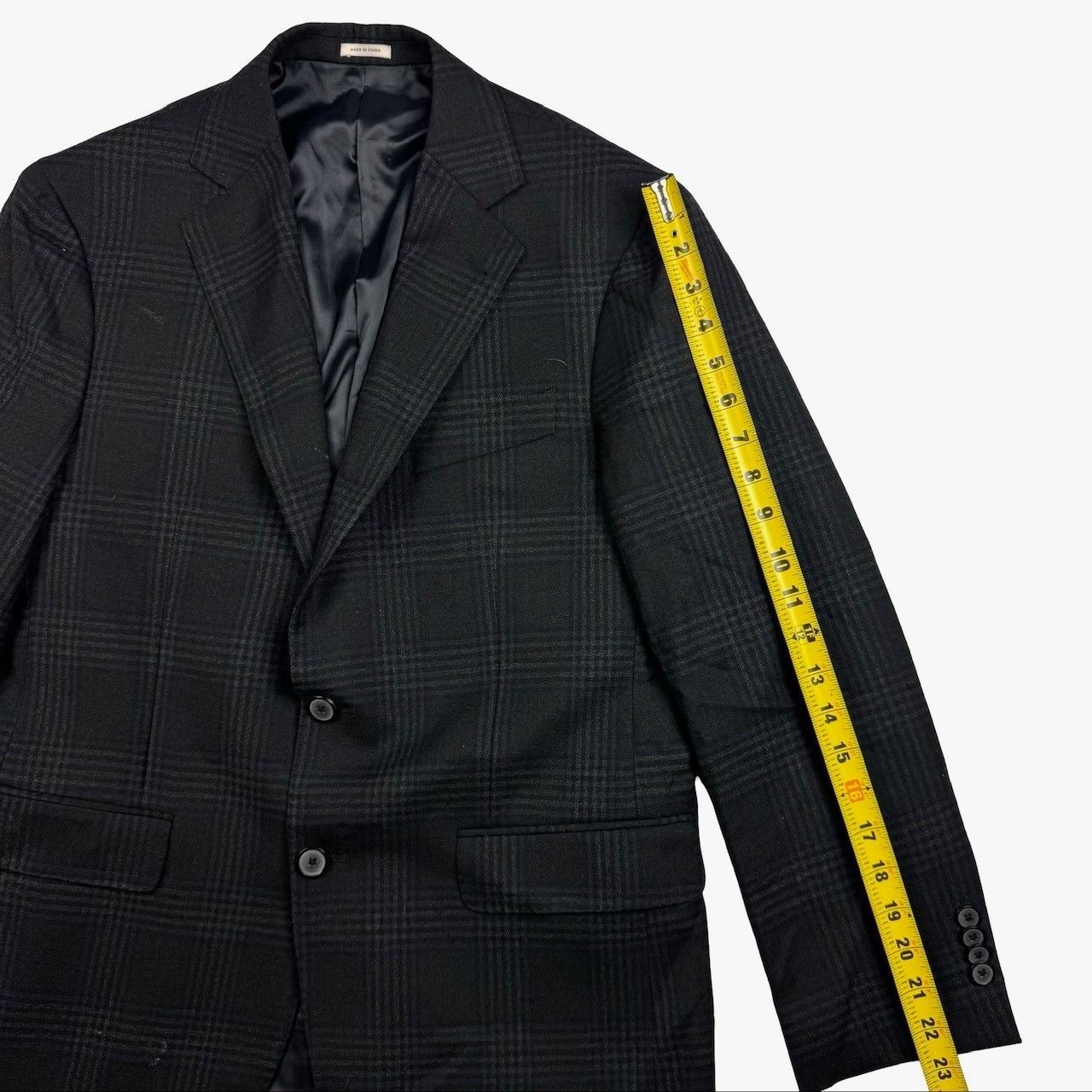 Joseph Abboud Joseph Abboud Men's Wool 2-Button Blazer Gray Plaid • 38S Size 38S - 10 Thumbnail