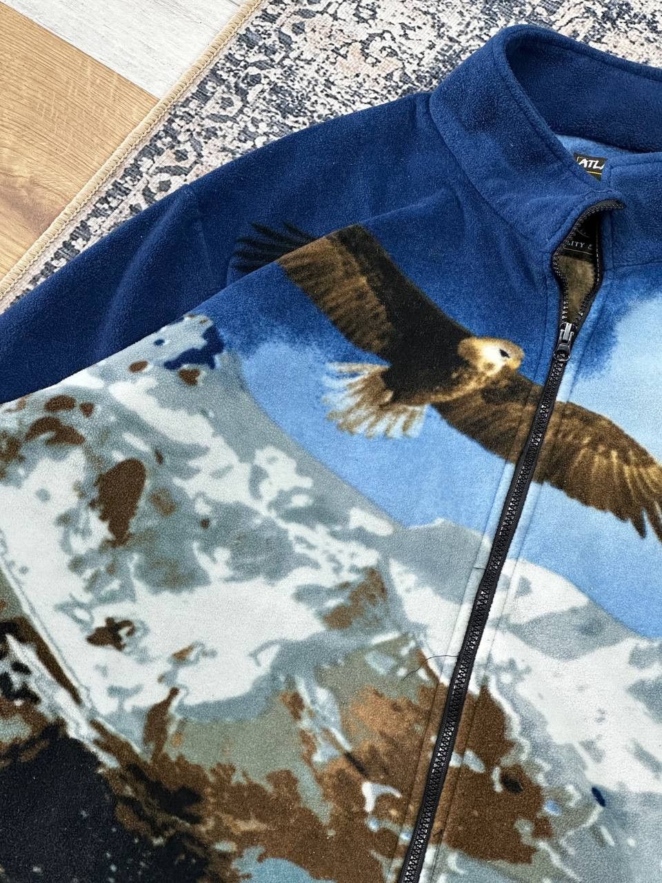 Vintage Vintage Printed Eagle USA Fleece Jacket Outdoor Size US XXL / EU 58 / 5 - 9 Thumbnail