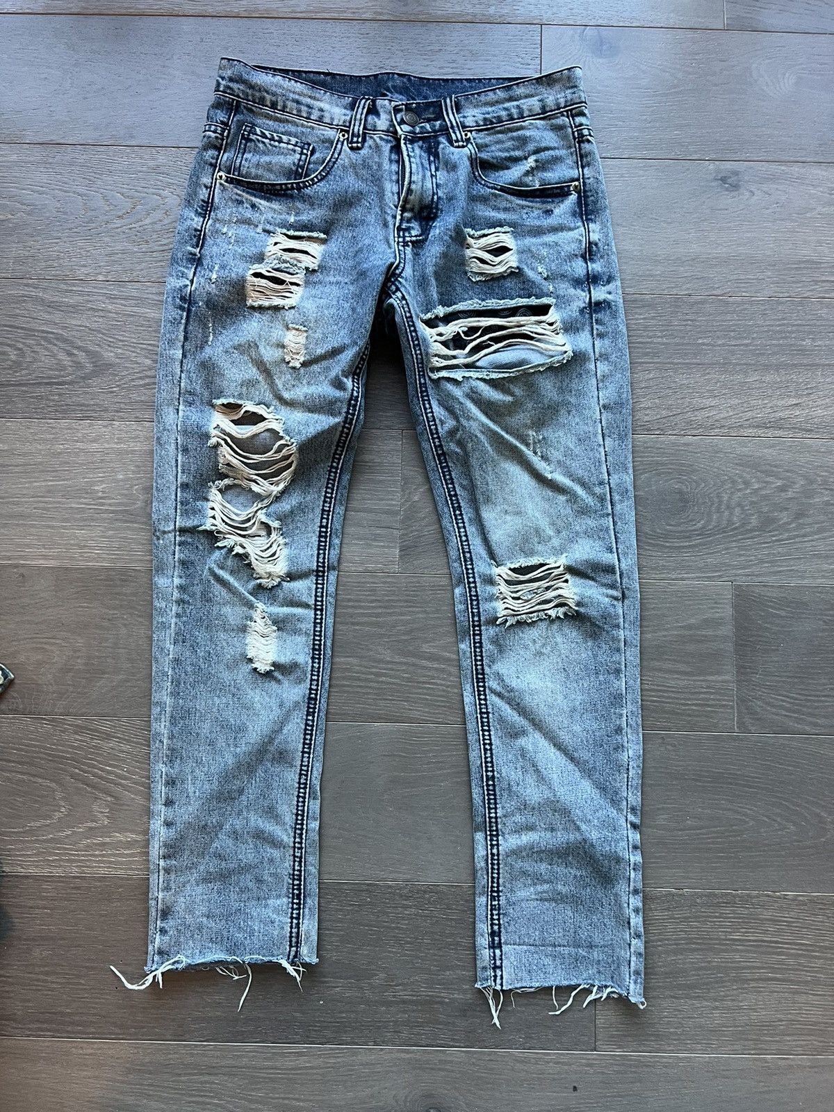 Young And Reckless Y&R denim distressed jeans Size US 28 / EU 44 - 1 Thumbnail
