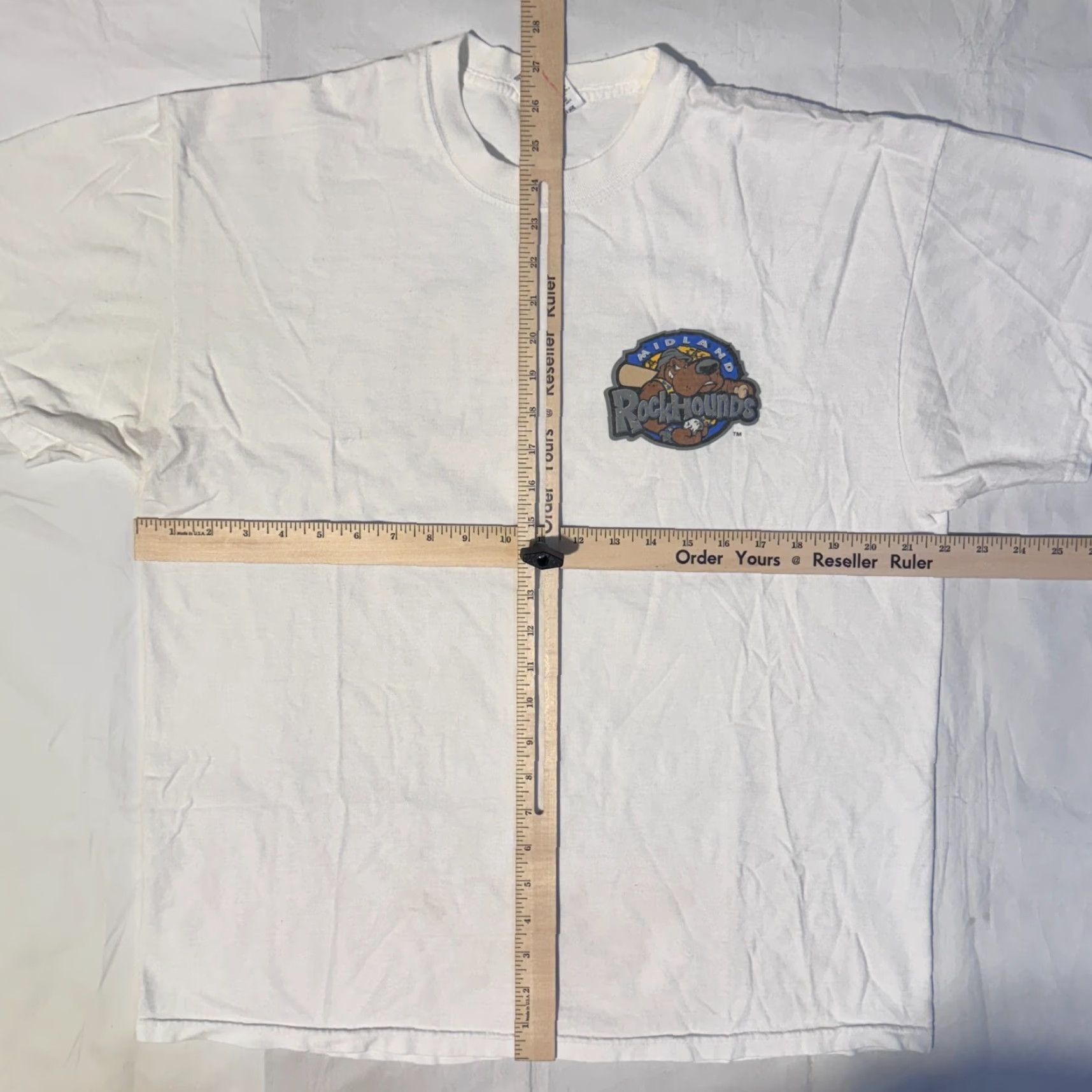 Jerzees VINTAGE White Jersey The Midland RockHounds T-Shirt XL Men Crew Neck Logo Tshirt Size US XL / EU 56 / 4 - 5 Thumbnail