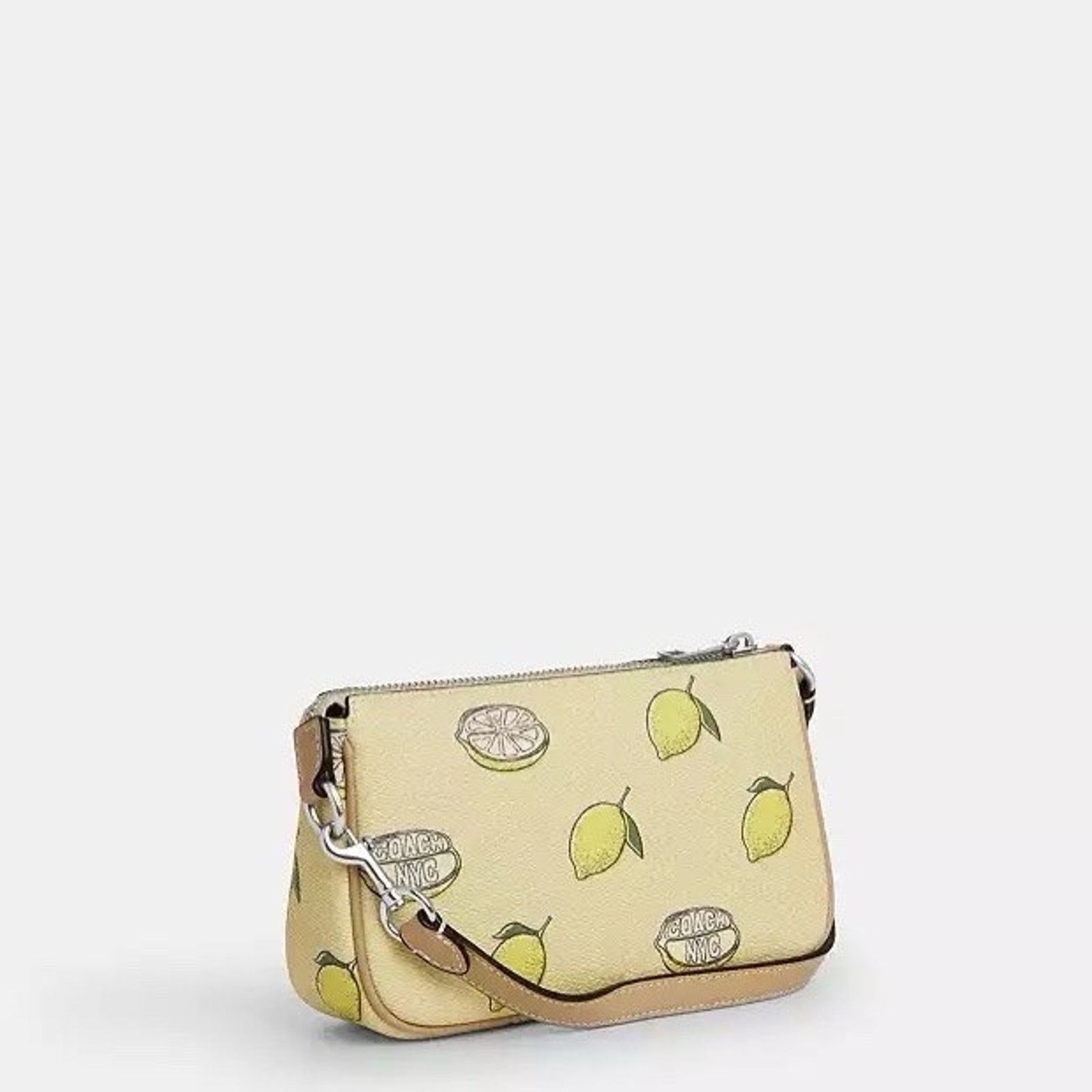 Coach NWT Coach Nolita 19 Leather Shoulder Bag Lemon CAL26 Size ONE SIZE - 7 Thumbnail