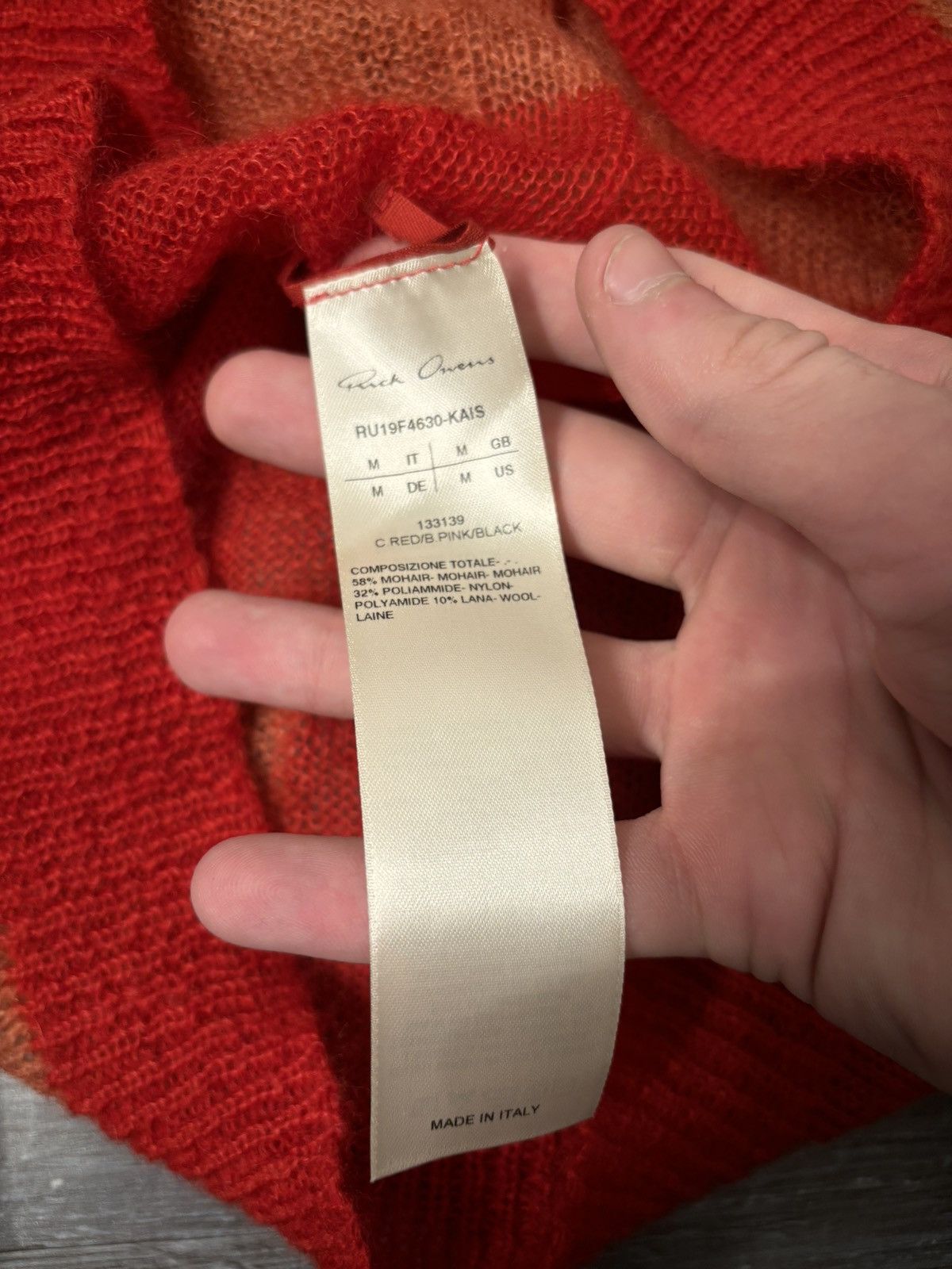 Rick Owens Rick Owens mohair sweater Larry FW19 Size US M / EU 48-50 / 2 - 4 Thumbnail