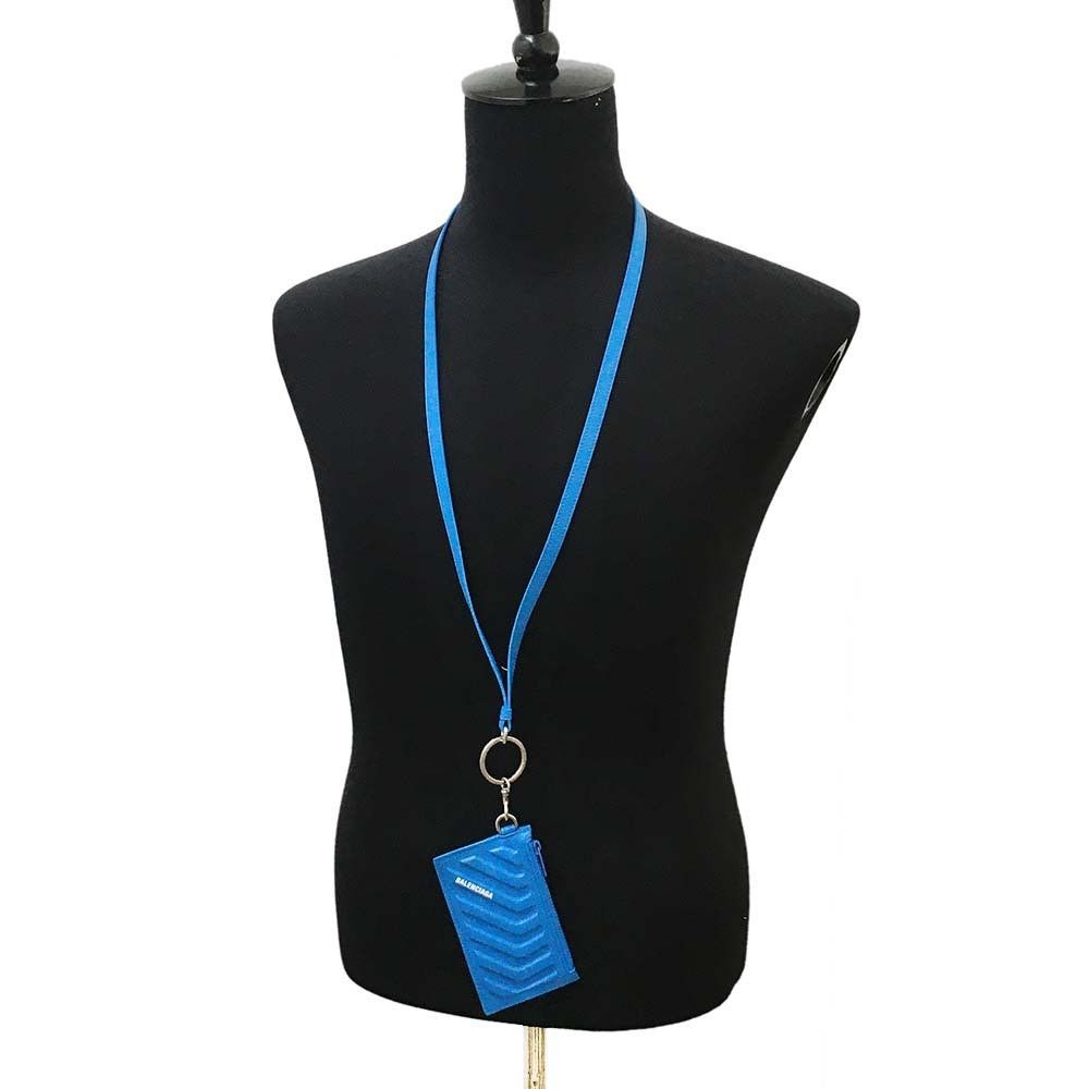 Balenciaga o1la1rc1a1024 Size: OS / Card Case in Azur Blue Size ONE SIZE - 2 Thumbnail