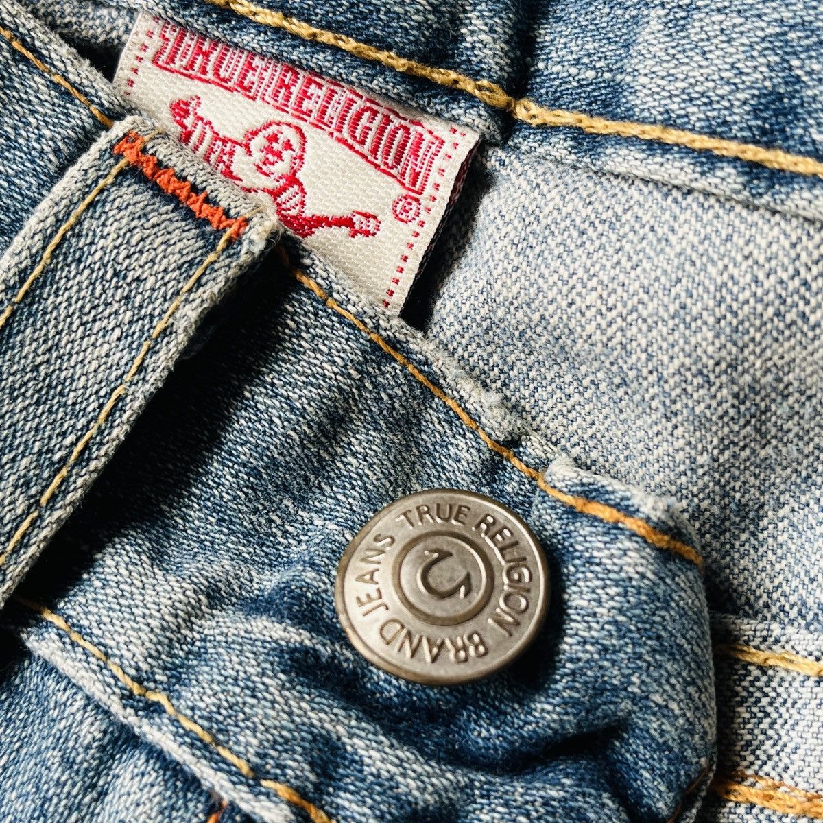 Seditionaries Flared TRUE RELIGION Distressed Patches Sashiko Jeans Size US 28 / EU 44 - 17 Thumbnail