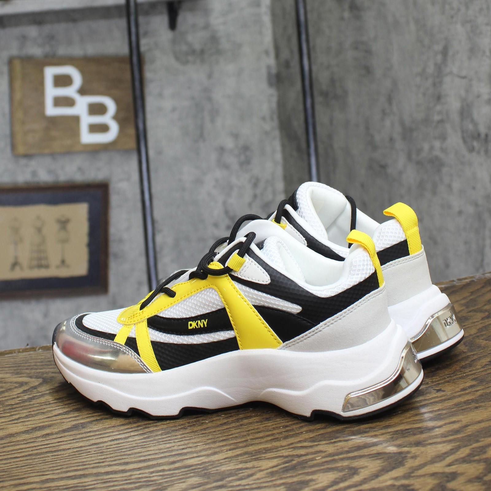 DKNY Dkny Running Sneakers K2476994 White / Black / Yellow 7.5m Size US 7.5 / IT 37.5 - 2 Thumbnail