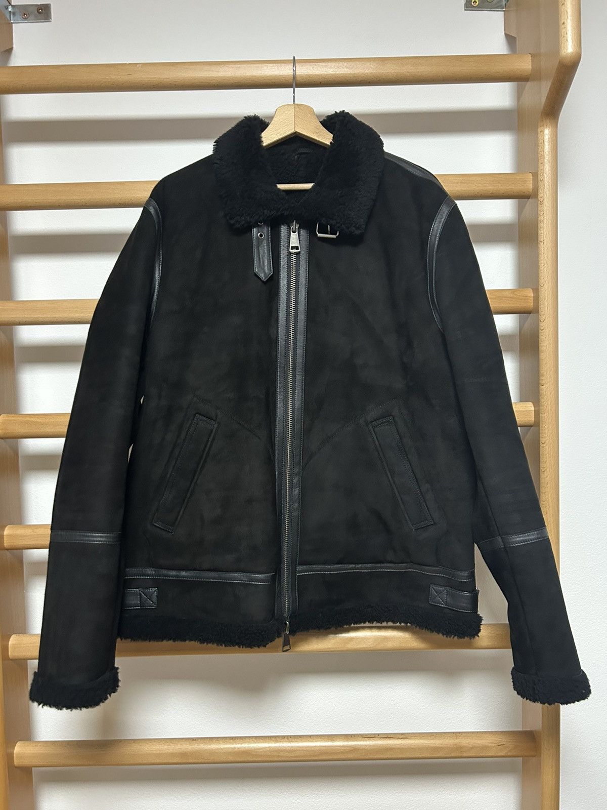 ARMA Black Arma lamb jacket Size US XL / EU 56 / 4 - 1 Thumbnail