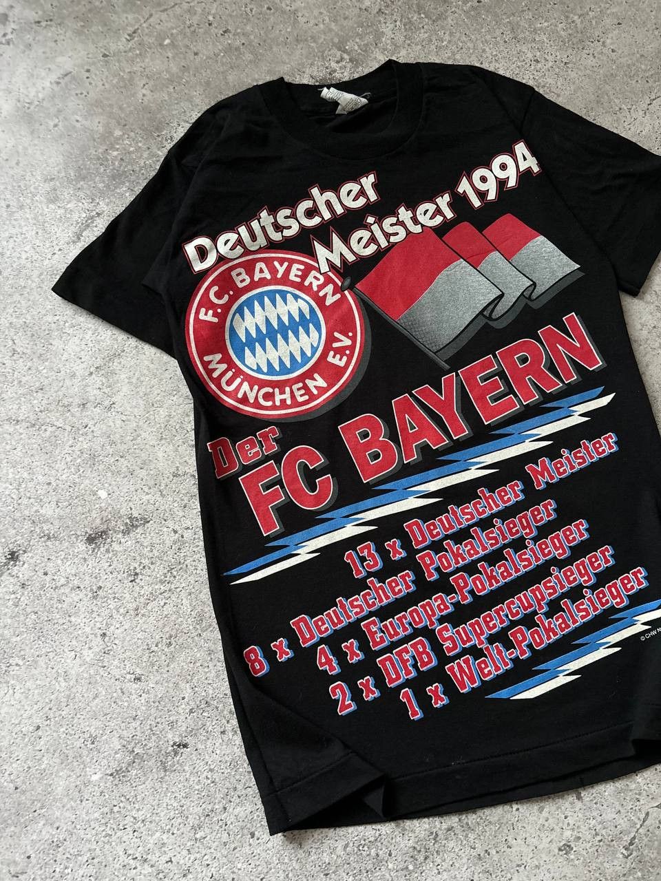 Vintage Rare 1994 Full Print FC BAYERN MUNCHEN Vintage T-Shirt Size US S / EU 44-46 / 1 - 2 Thumbnail