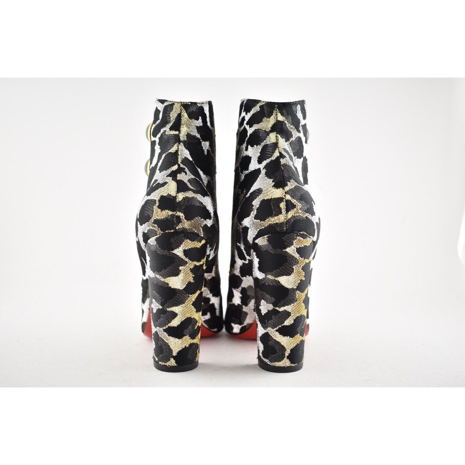 Christian Louboutin Christian Louboutin Lady See 100 Black Gold Lurex Feline Size US 7 / IT 37 - 9 Thumbnail