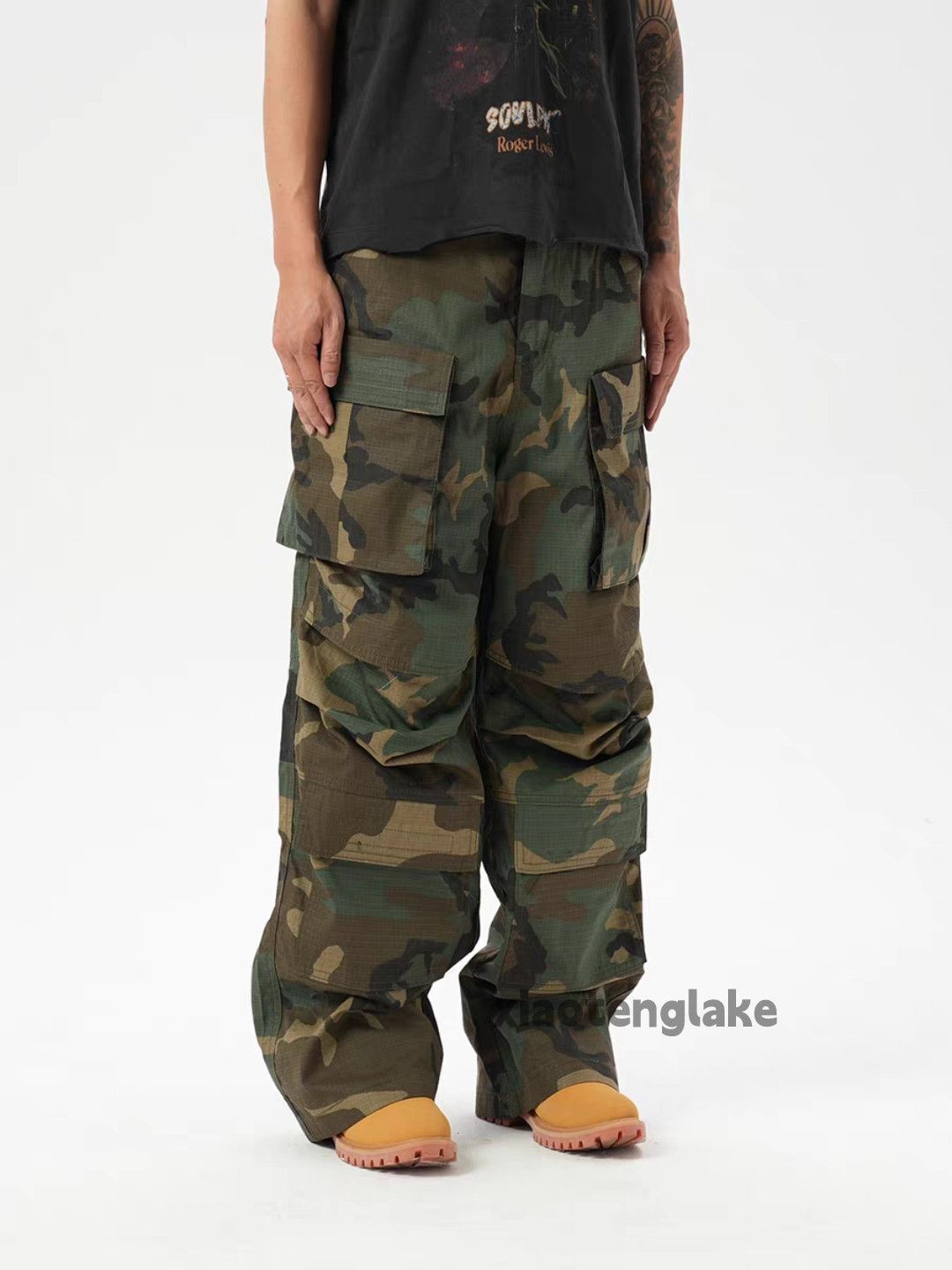 Vintage ltx loose baggy military outdoor tactical cargo pants Size US 32 / EU 48 - 4 Thumbnail