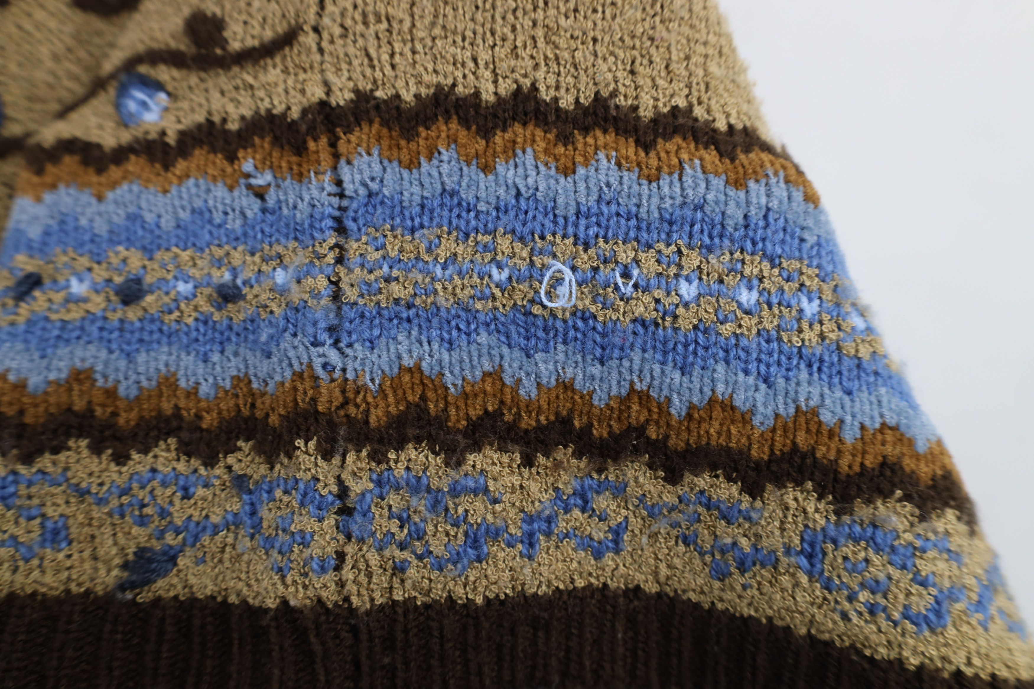 Vintage Vintage 90s Streetwear Flower Fair Isle Sweater Vest Size XL / US 12-14 / IT 48-50 - 5 Thumbnail