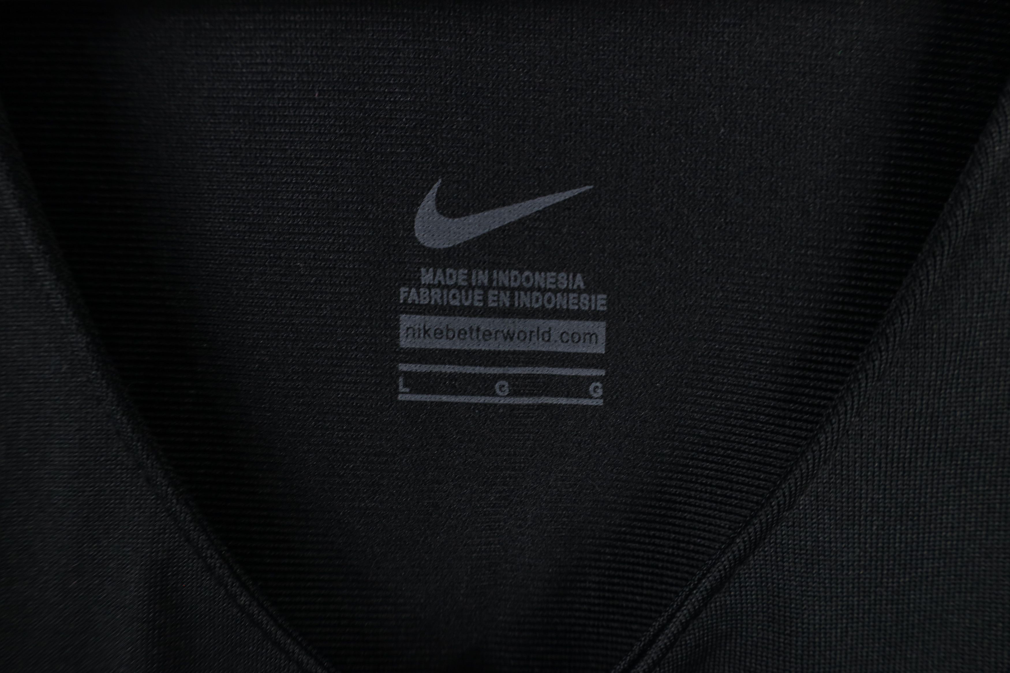 Nike × Vintage Nike Monogram Logo Baseball Jersey Shirt Black Polyester Size US L / EU 52-54 / 3 - 7 Thumbnail