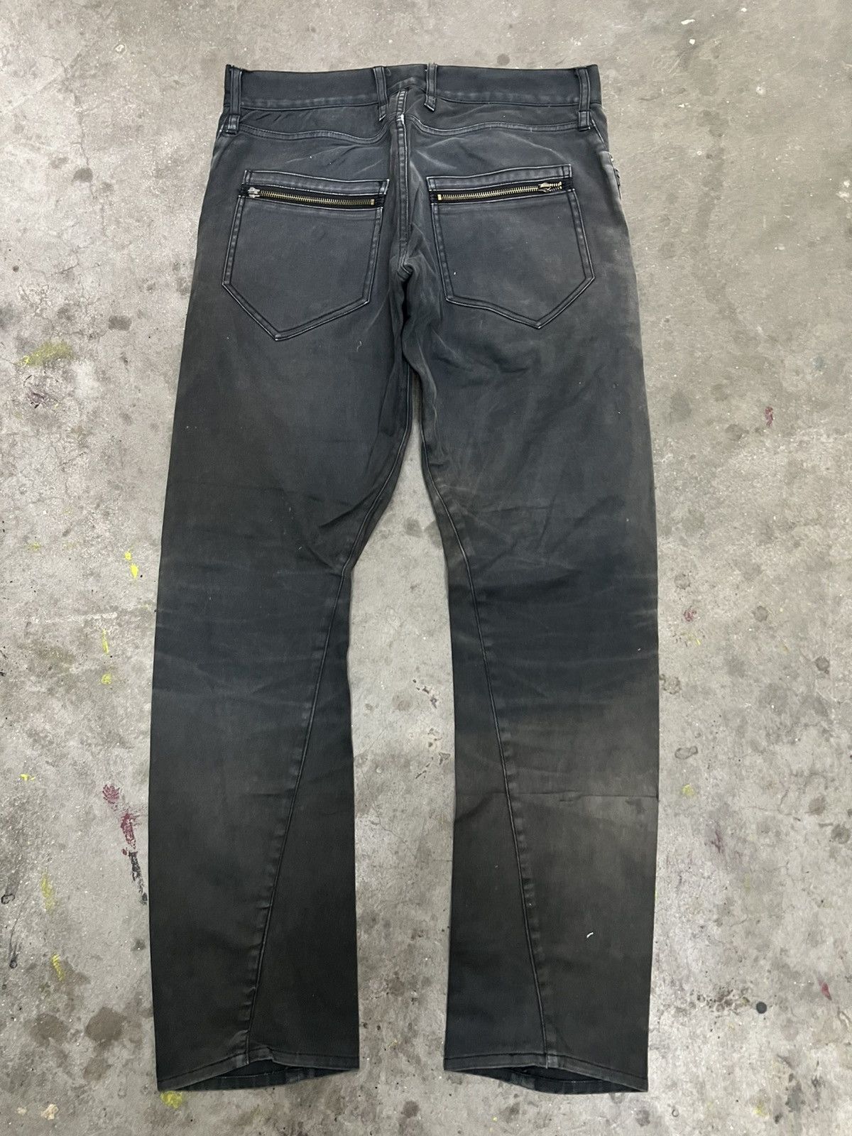 Designer × Japanese Brand × Vintage THRASHED🔥RAGEBLUE COTTON FADED PANT ZIPPER Size US 32 / EU 48 - 8 Thumbnail