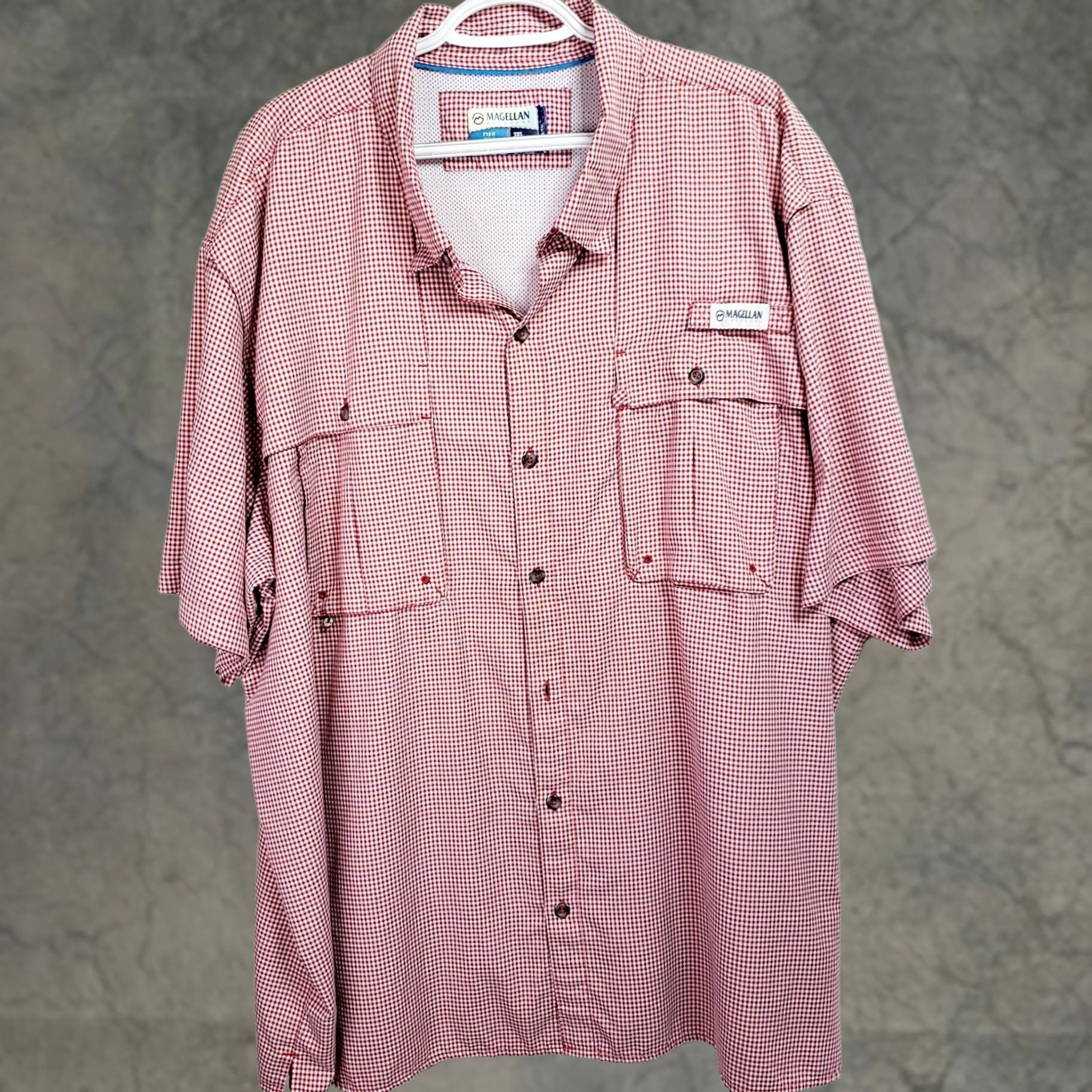 Vintage Magellan Men's Red Check Angler Shirt 3XL Relaxed Fit Outdoors Fishing Size US XXL / EU 58 / 5 - 1 Thumbnail