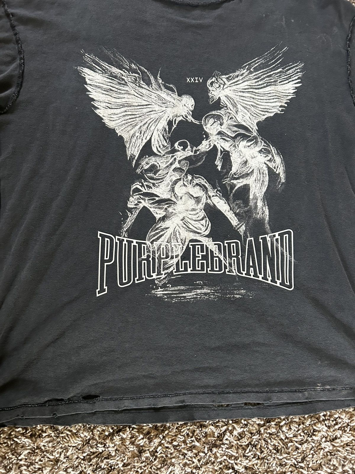 Purple Brand Purple Brand Angel Distressed Tee Size US S / EU 44-46 / 1 - 3 Thumbnail