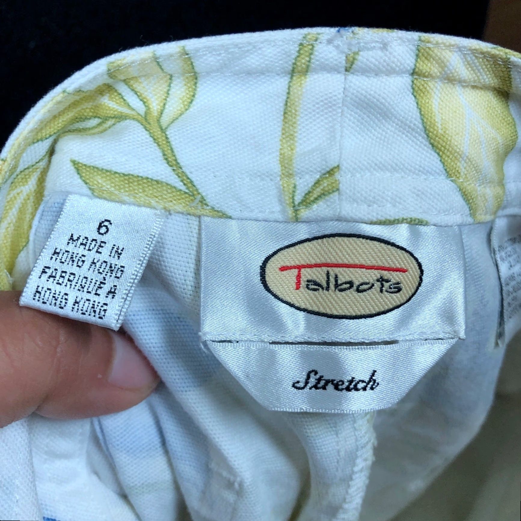 Talbots Talbots Womens Pants White Multi Floral High Rise Cropped Ankle Stretch 6 Size 28" / US 6 / IT 42 - 5 Thumbnail