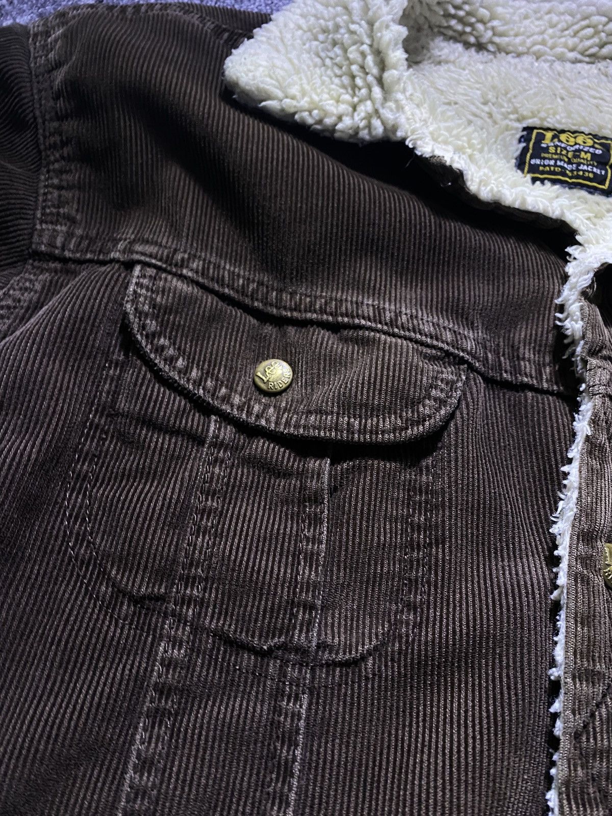 Lee × Vintage Vintage Lee Sanforized Brown Corduroy Sherpa Lining Jacket Size US M / EU 48-50 / 2 - 3 Thumbnail