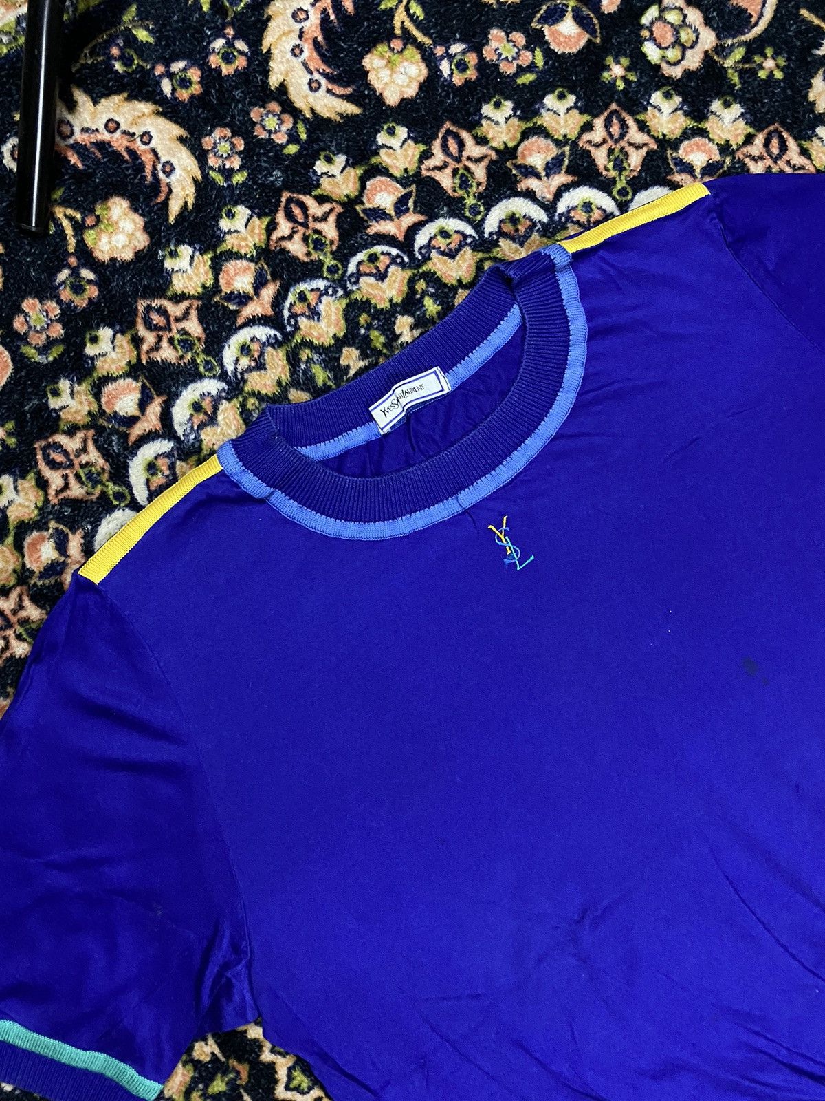 Yves Saint Laurent Vintage yves saint lauren paris knit t shirt Size US M / EU 48-50 / 2 - 2 Thumbnail