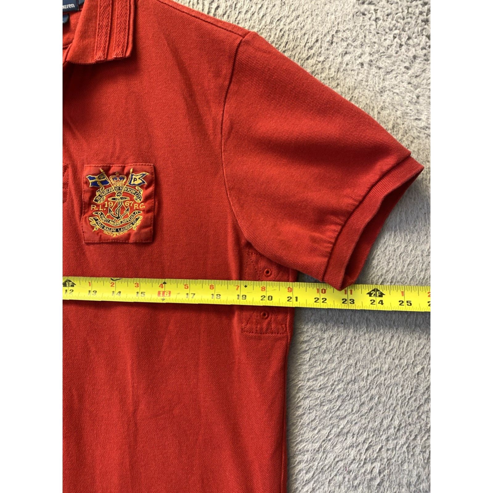 Polo Ralph Lauren VINTAGE Polo Ralph Lauren Sportsman Hunting Shooting Shirt L Red Slim Fit Retro 90s Mens Size US L / EU 52-54 / 3 - 7 Thumbnail