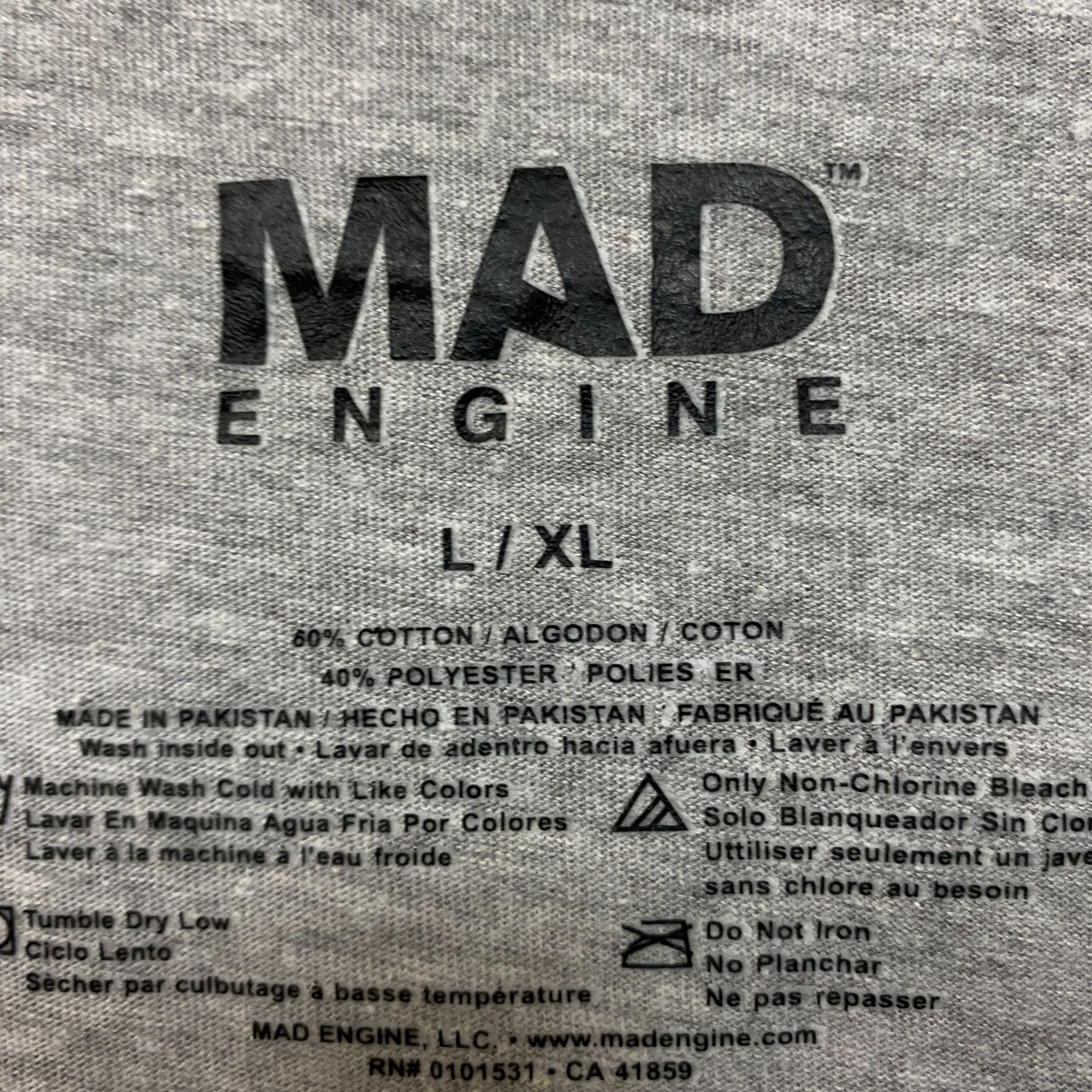 Mad Engine Paradise Flamingo Gray Tshirt size L/XL Size US XL / EU 56 / 4 - 4 Thumbnail