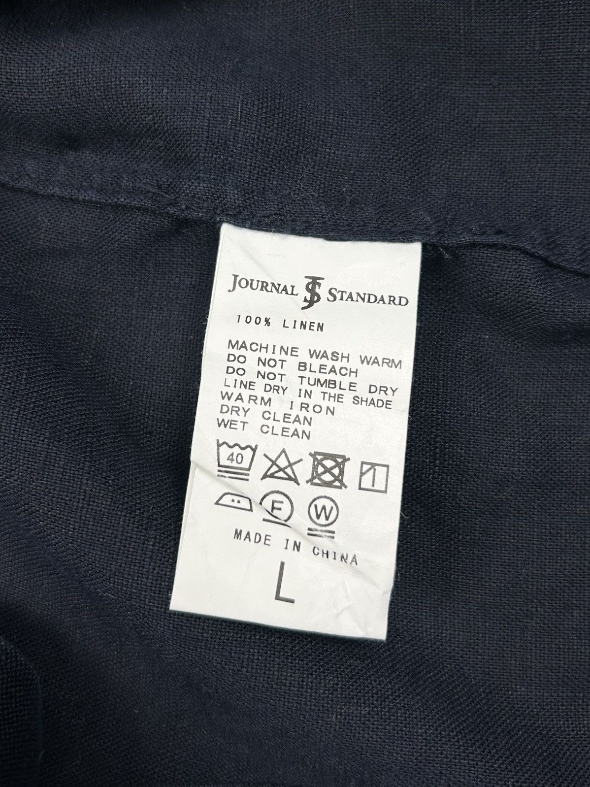 Japanese Brand Journal Standard Linen Bomber Jacket Navy L Japanese style Size US L / EU 52-54 / 3 - 11 Thumbnail