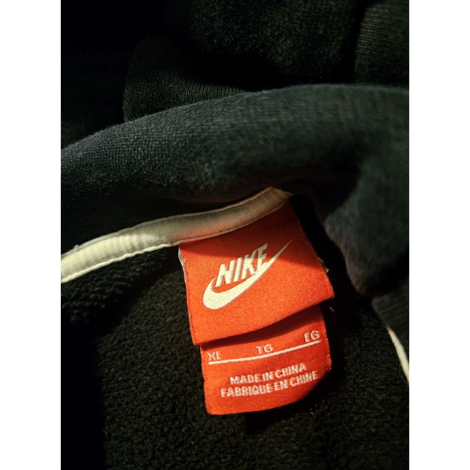 Nike Nike Hoodie Men XL Black Draw String Logo Front Pocket Casual Active Running Size US XL / EU 56 / 4 - 2 Thumbnail
